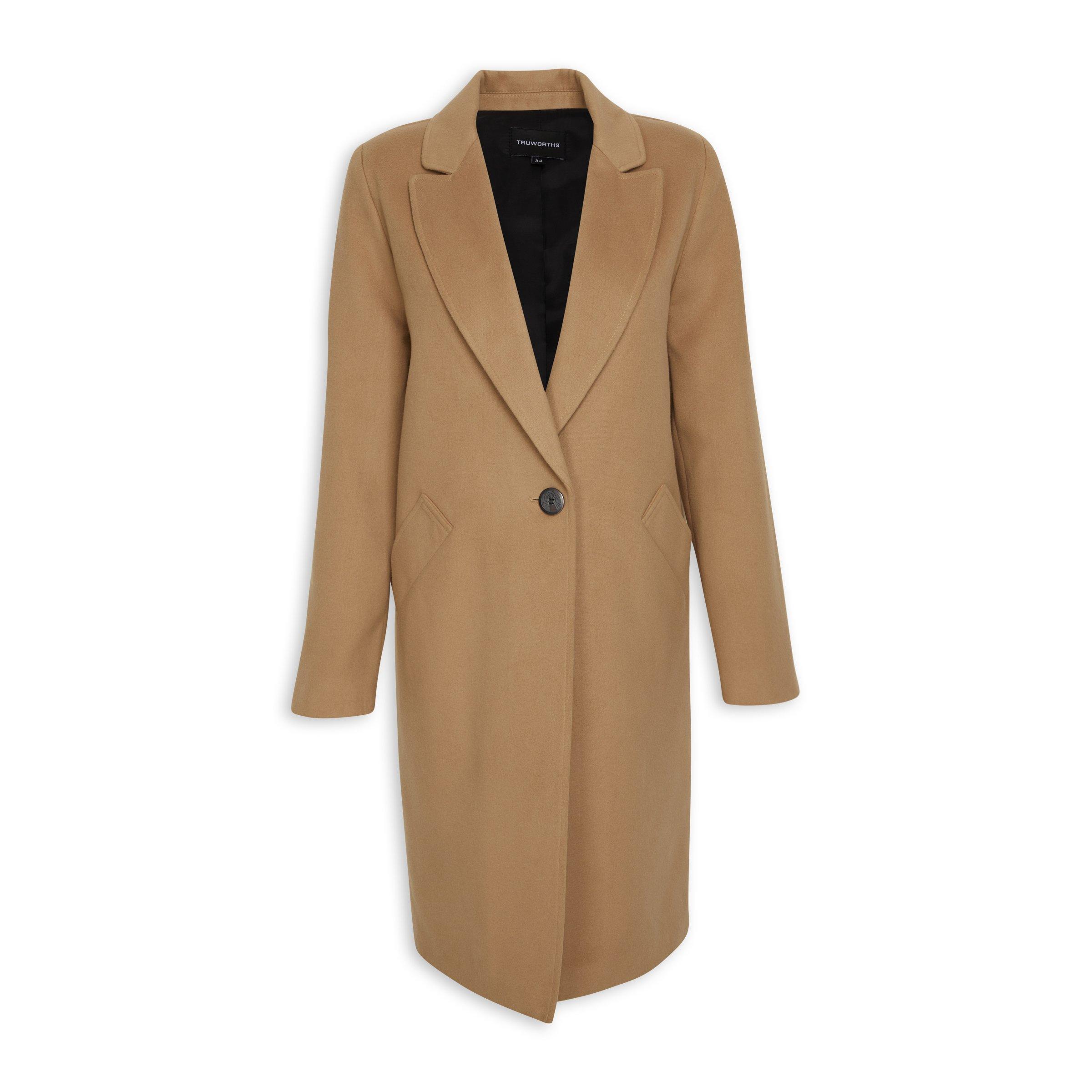 Camel store melton coat