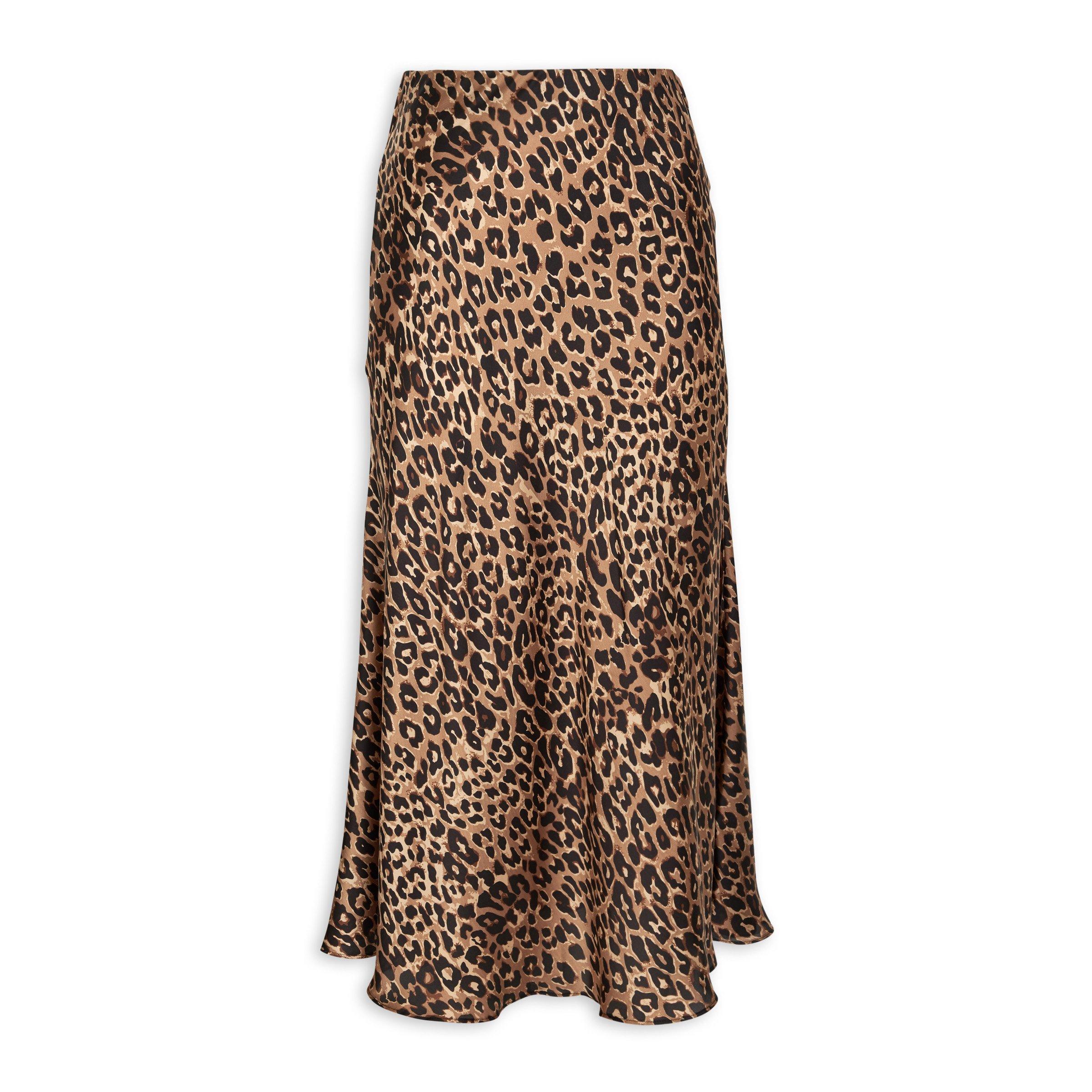 Animal print skirt silk best sale