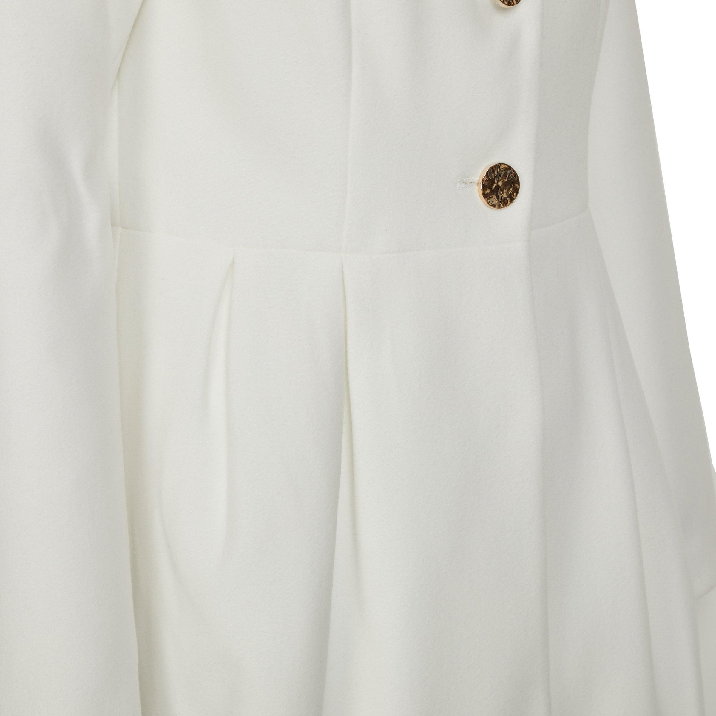 All white peacoat hot sale