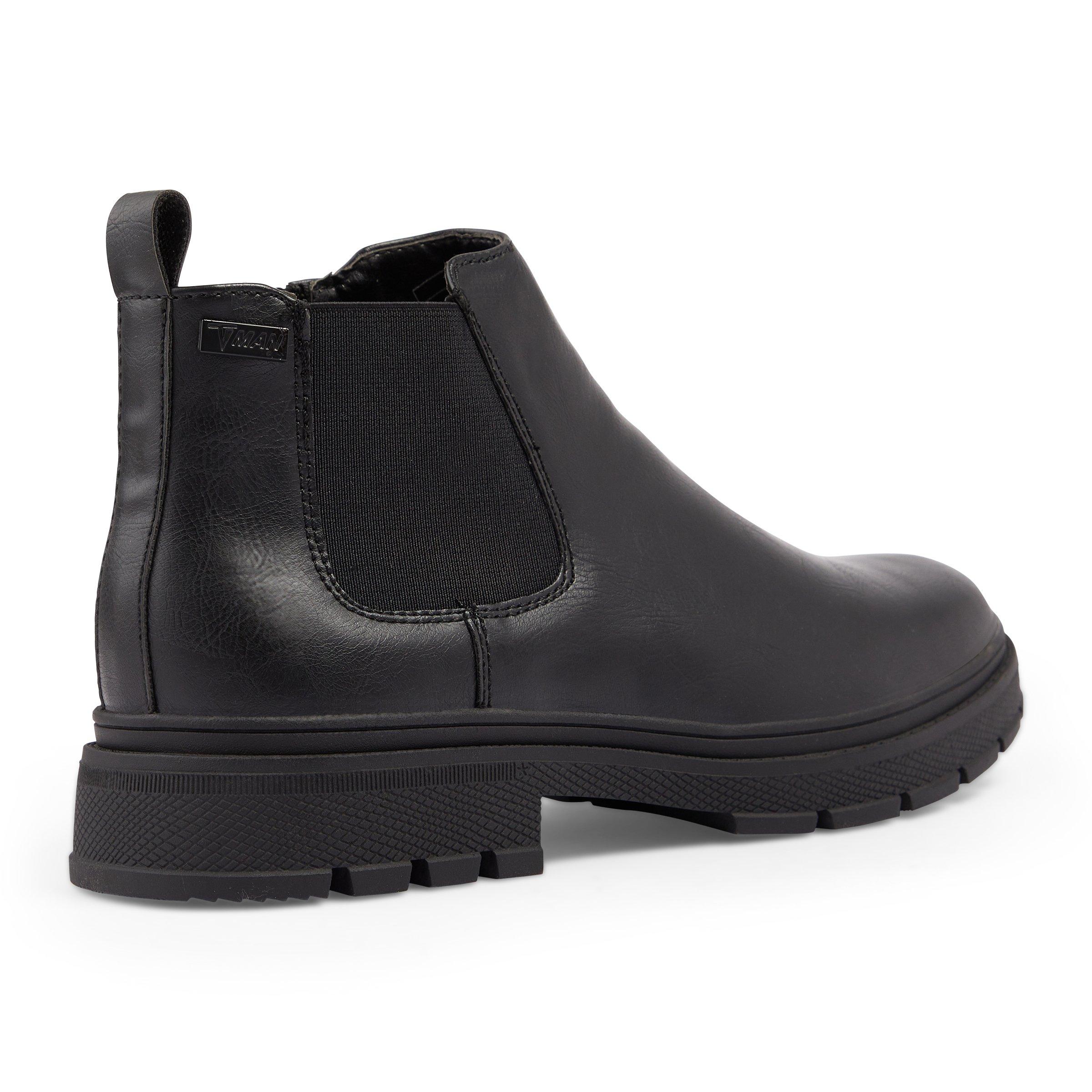 Black chunky chelsea outlet boots