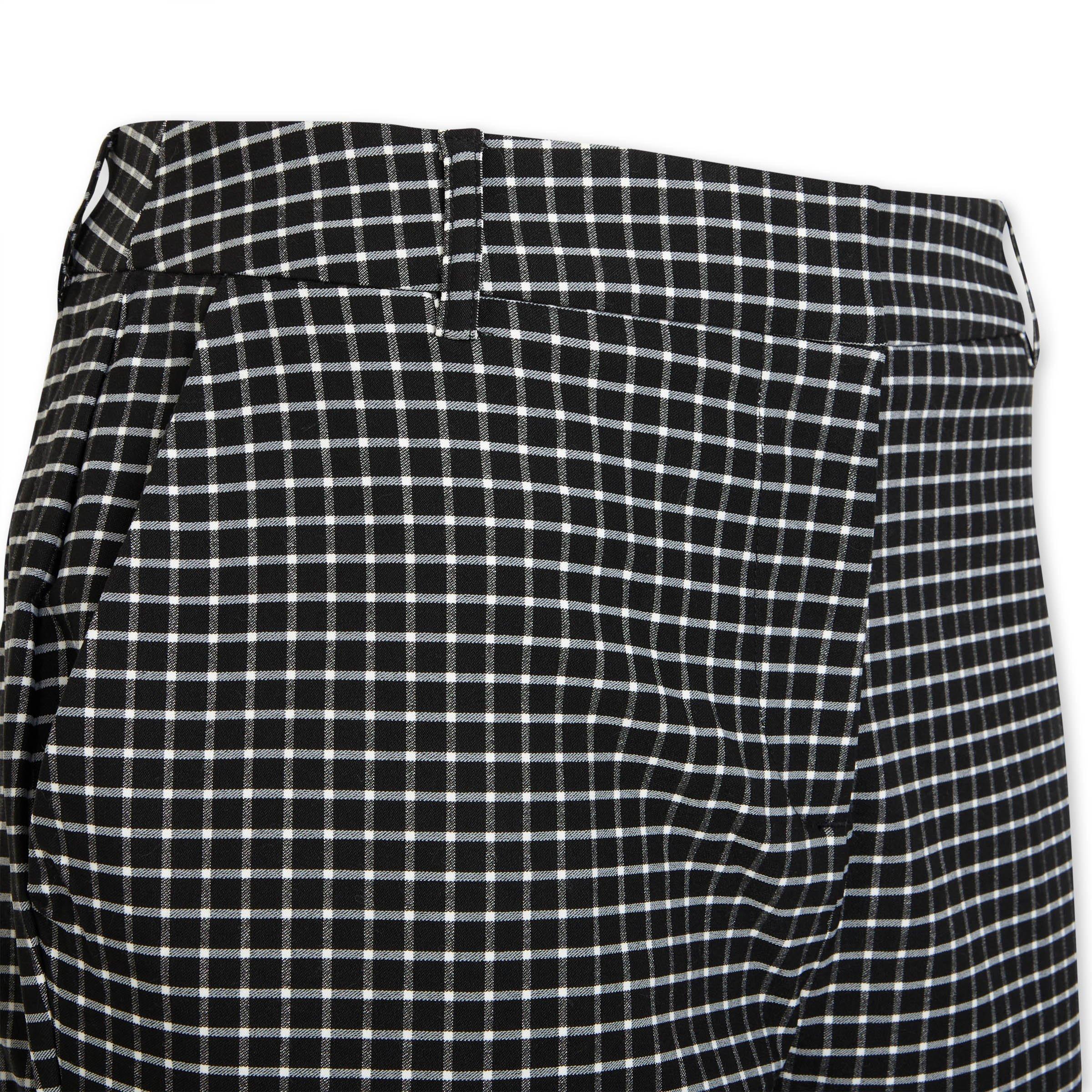 Black and white sales check pants mens