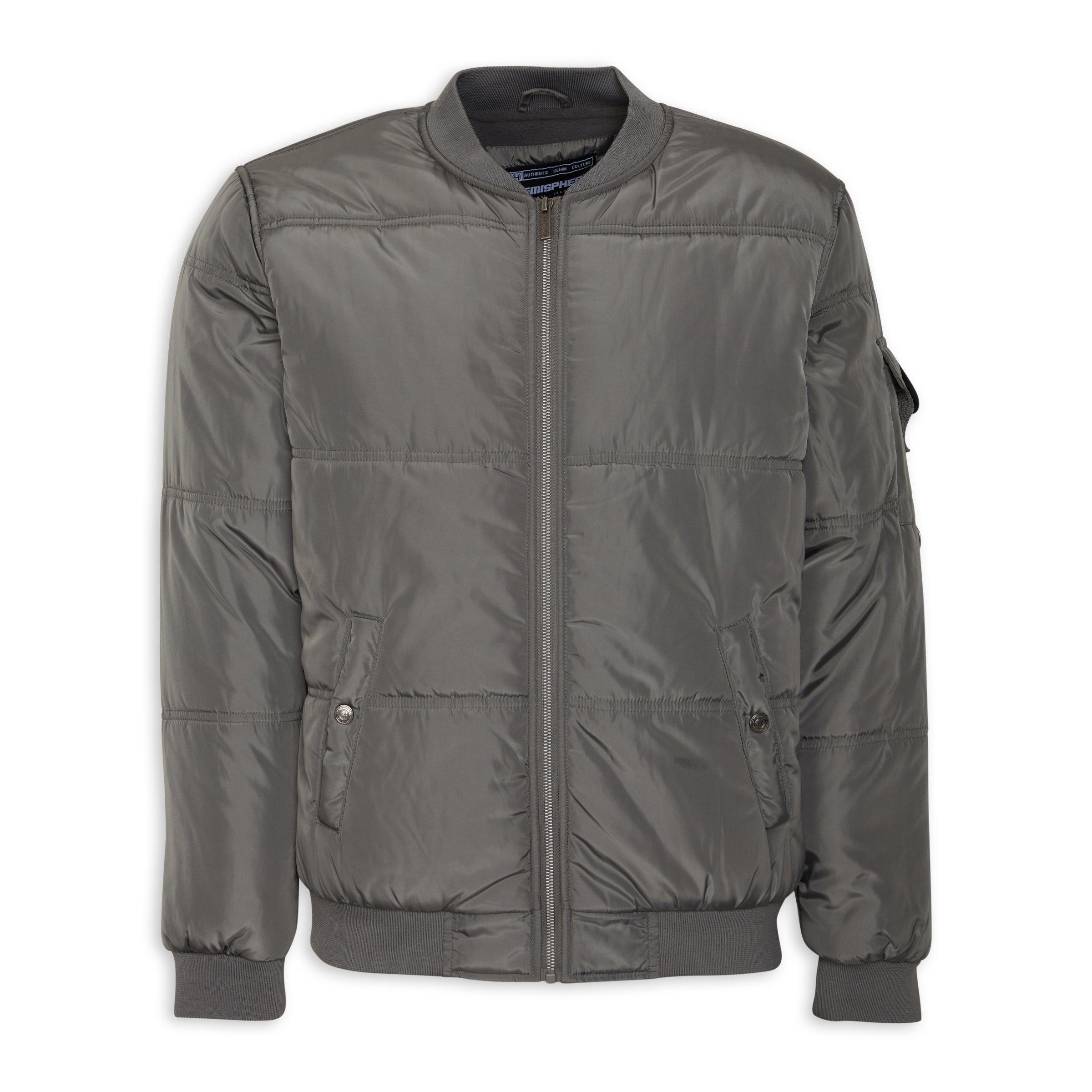 Charcoal hotsell bomber jacket