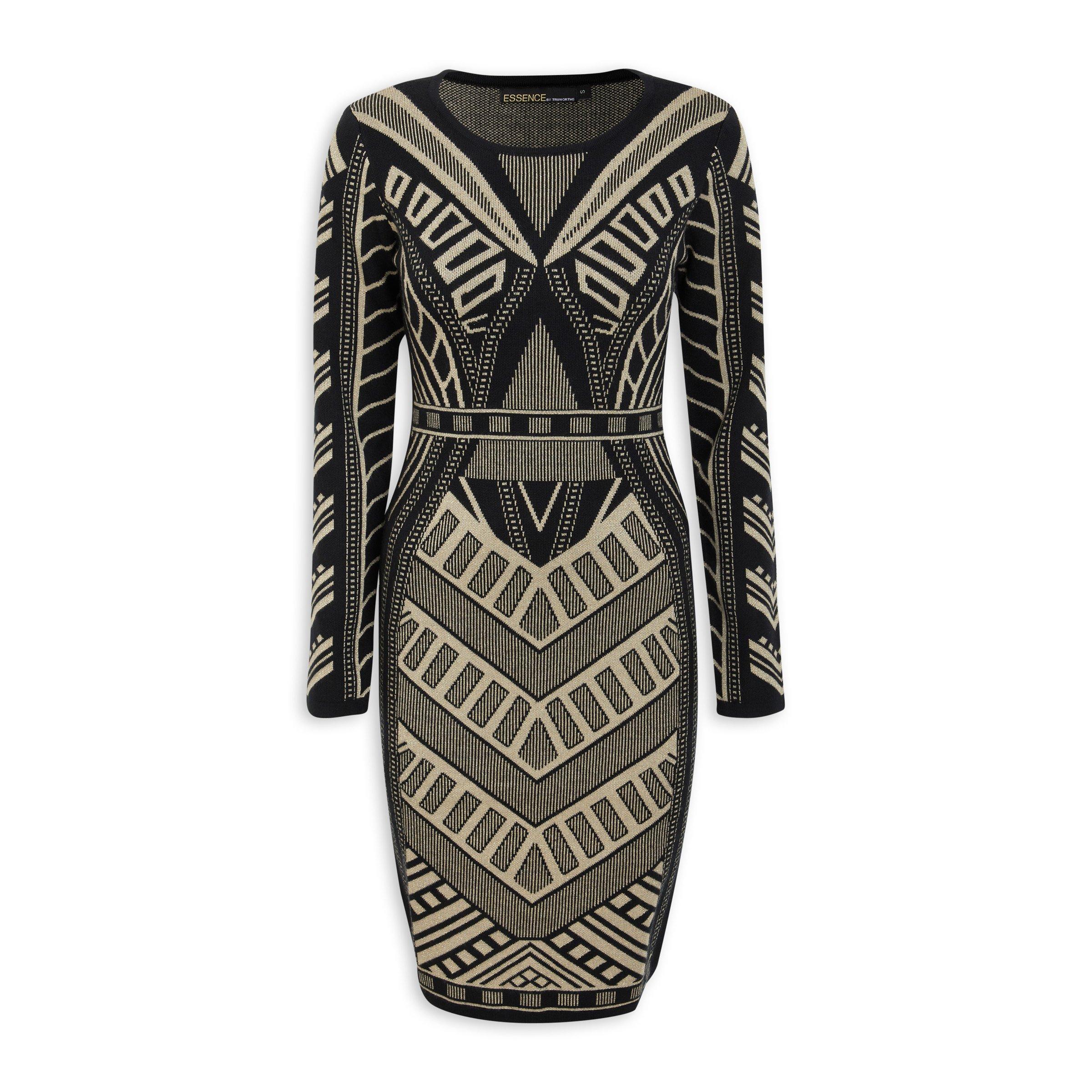 Geometric sales bodycon dress