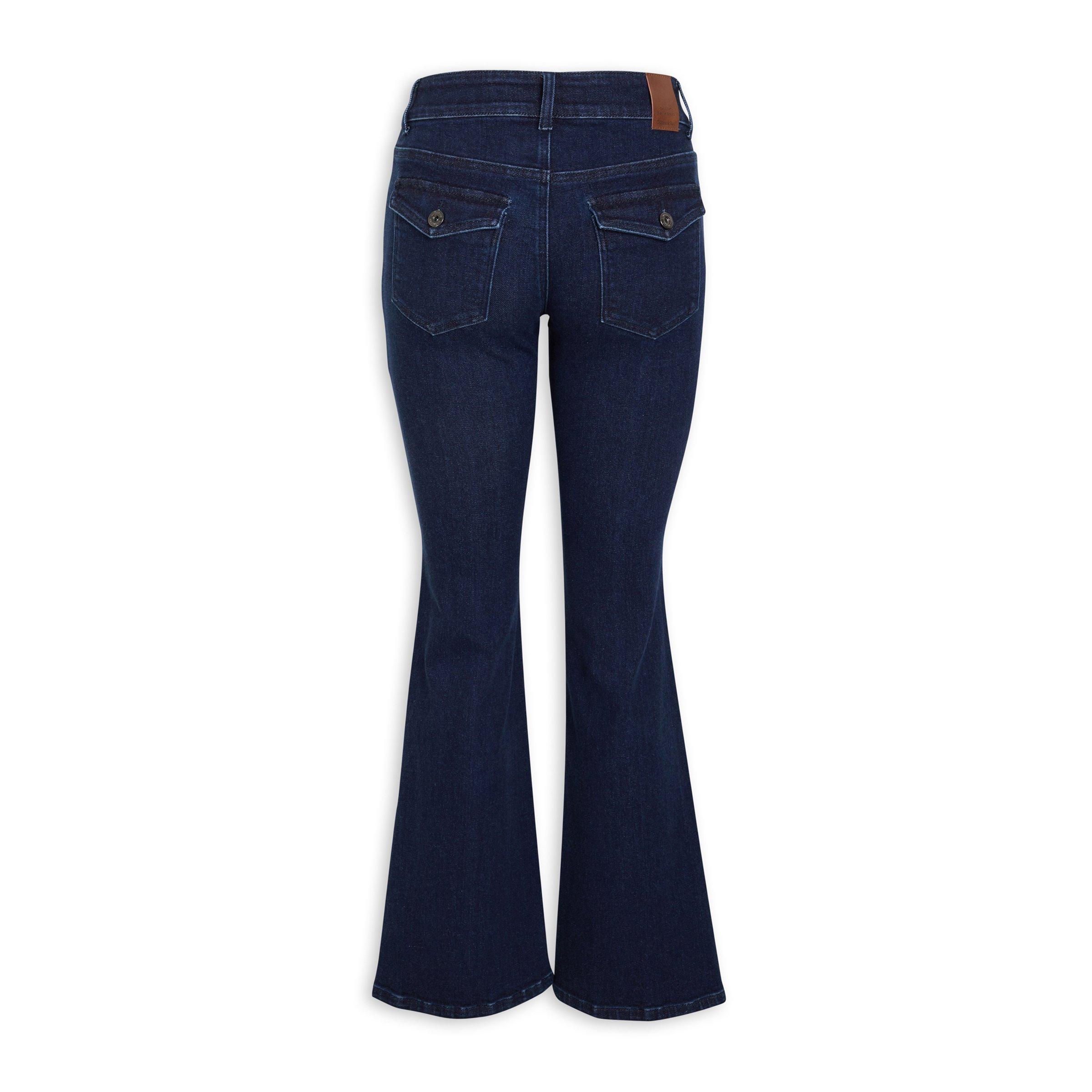 Dark Wash Indigo Flared Jean (3095713)