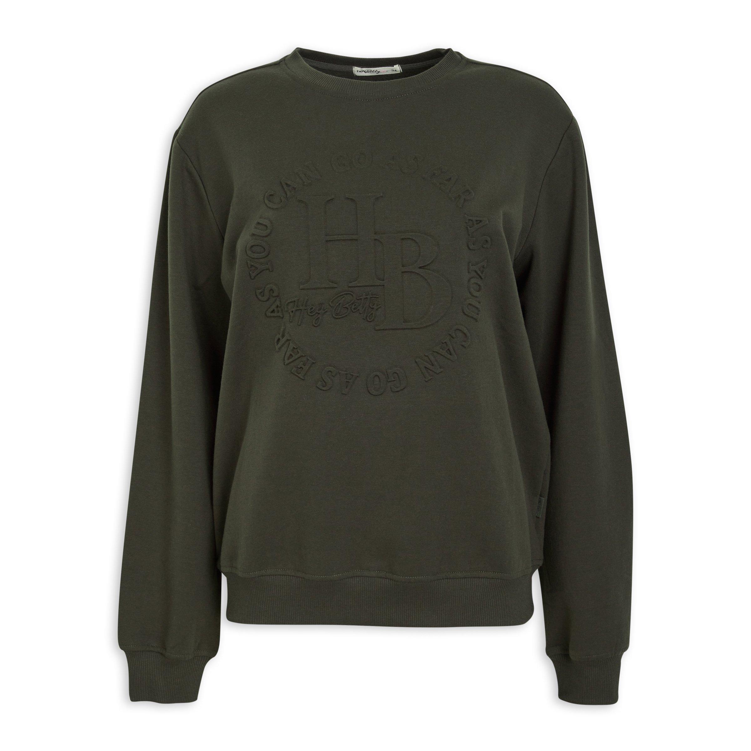 Green Branded Sweat Top (3095766) | Hey Betty