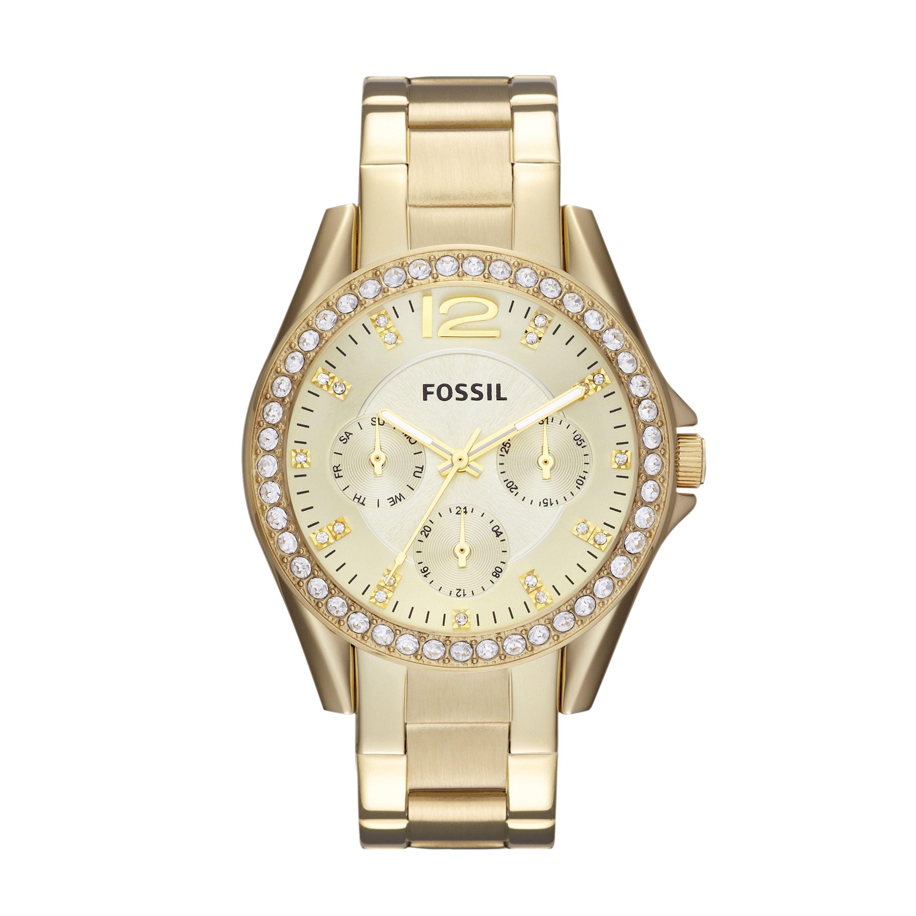 Gold Riley Metal Watch 3095797 Fossil