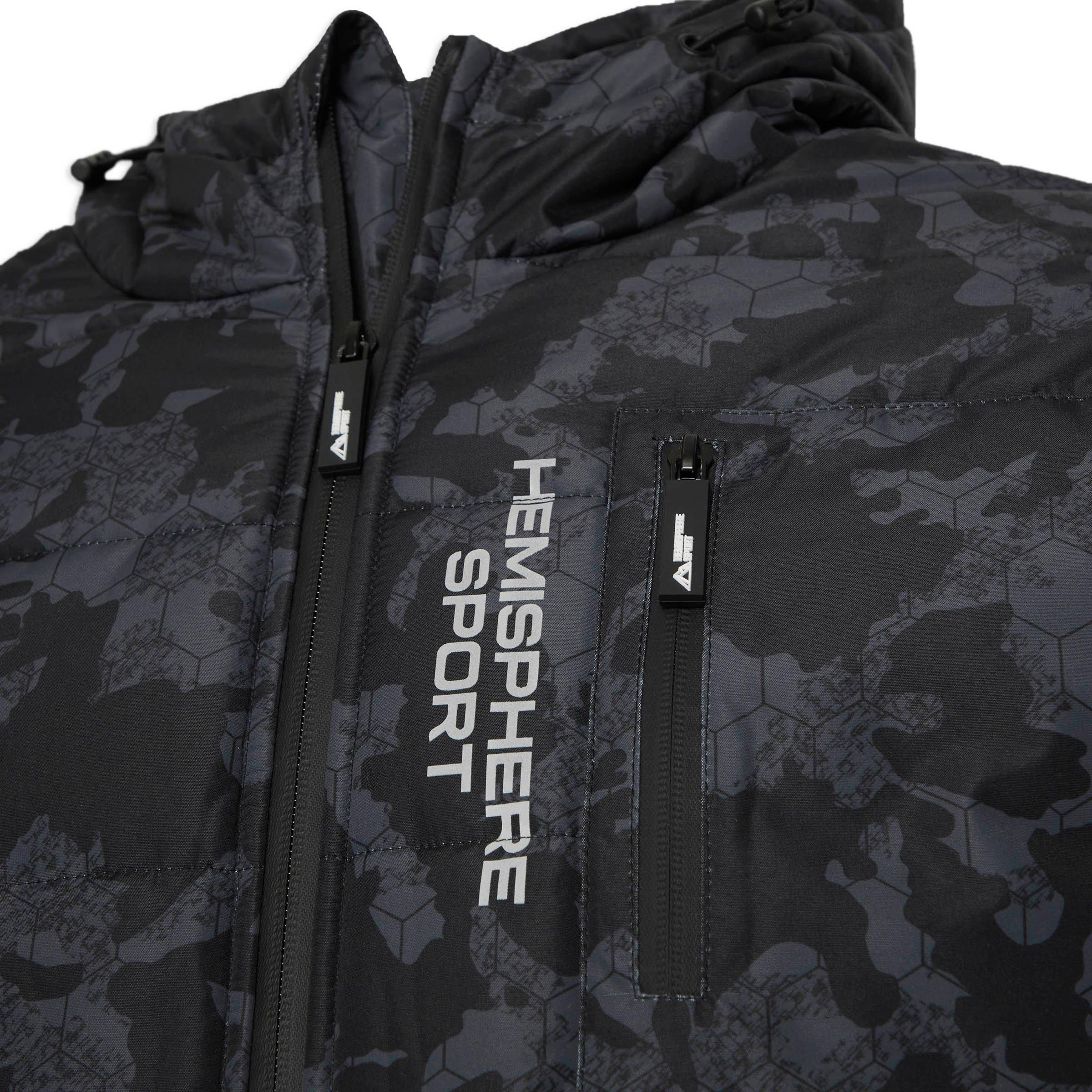 Army print clearance puffer jacket