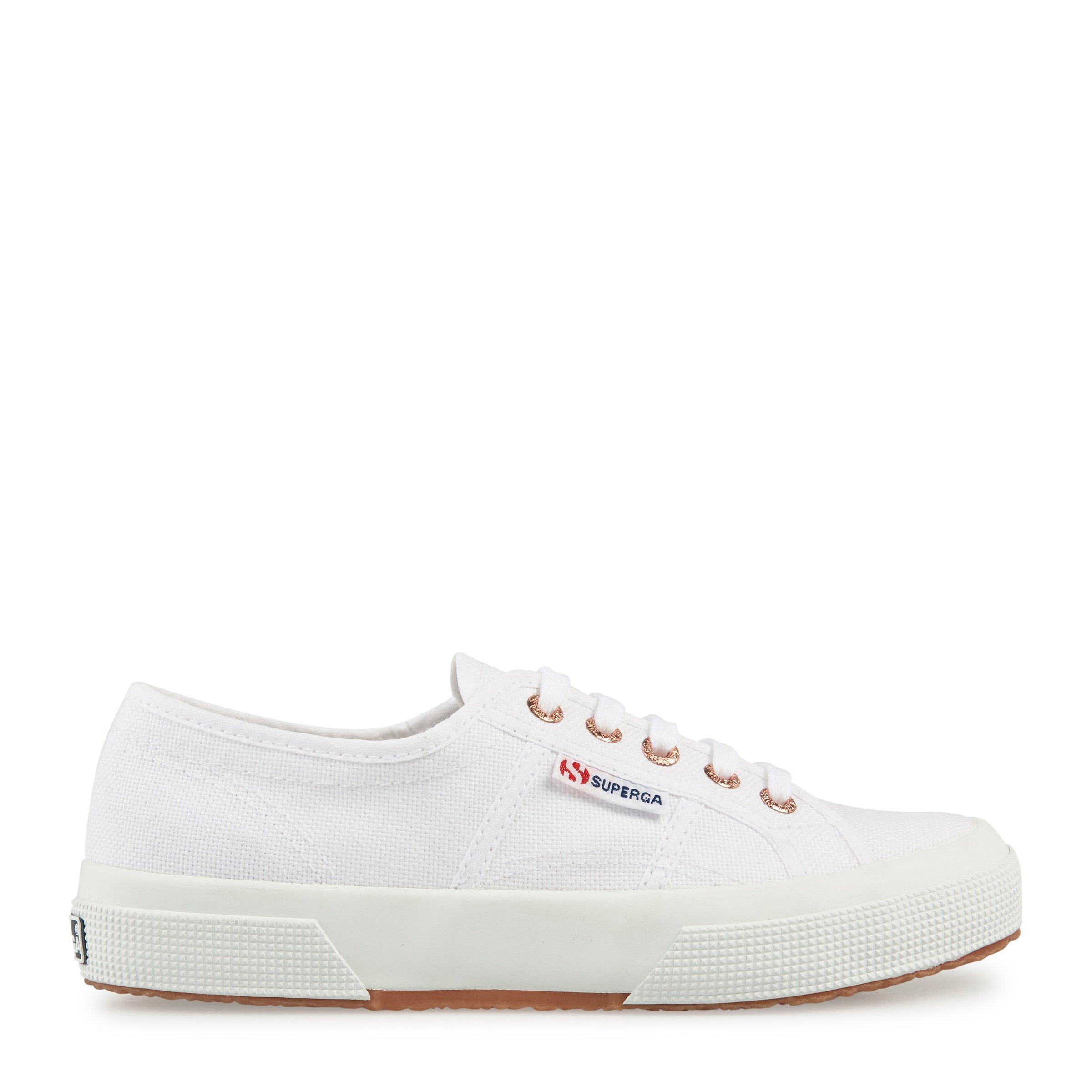 White and store rose gold superga