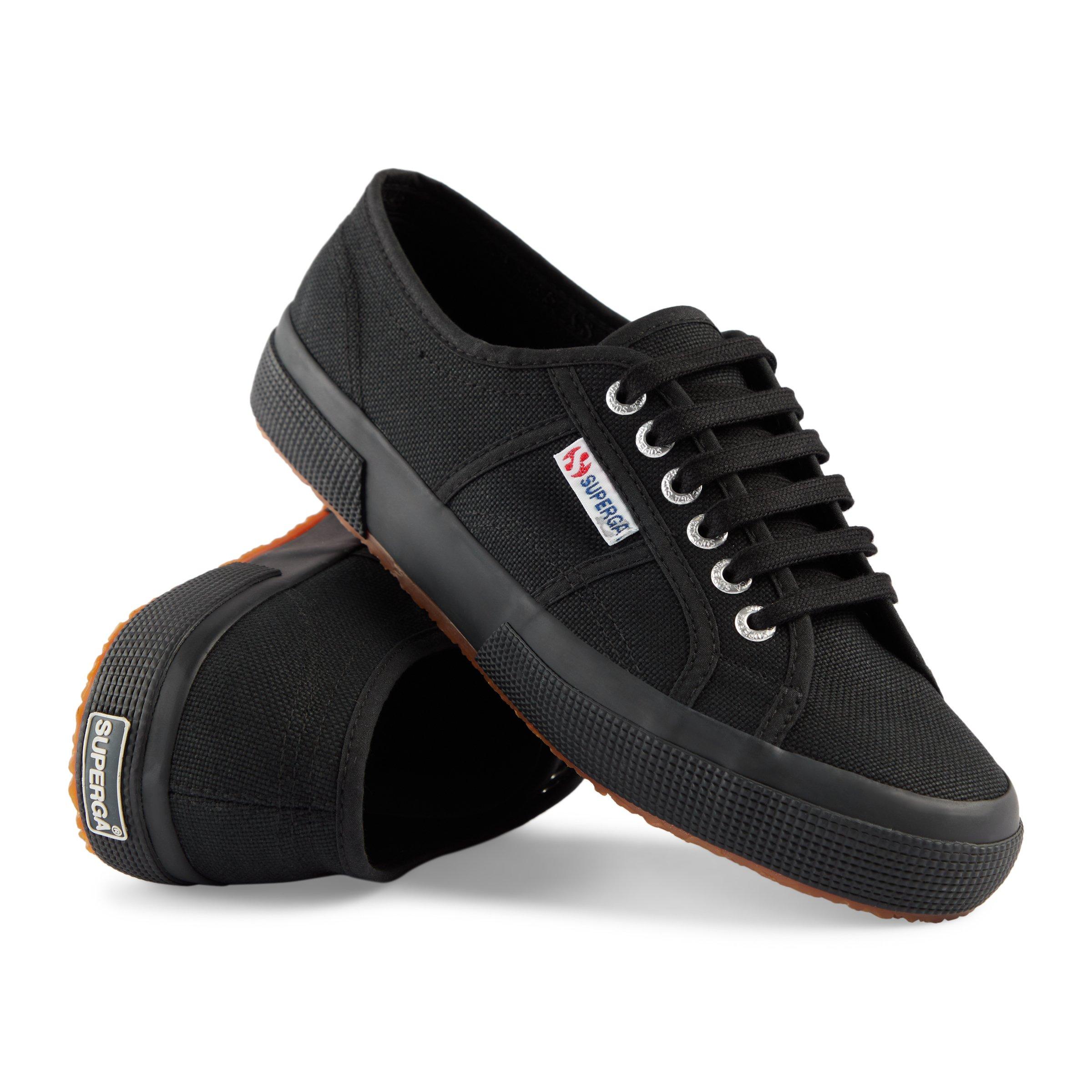 All black deals superga shoes