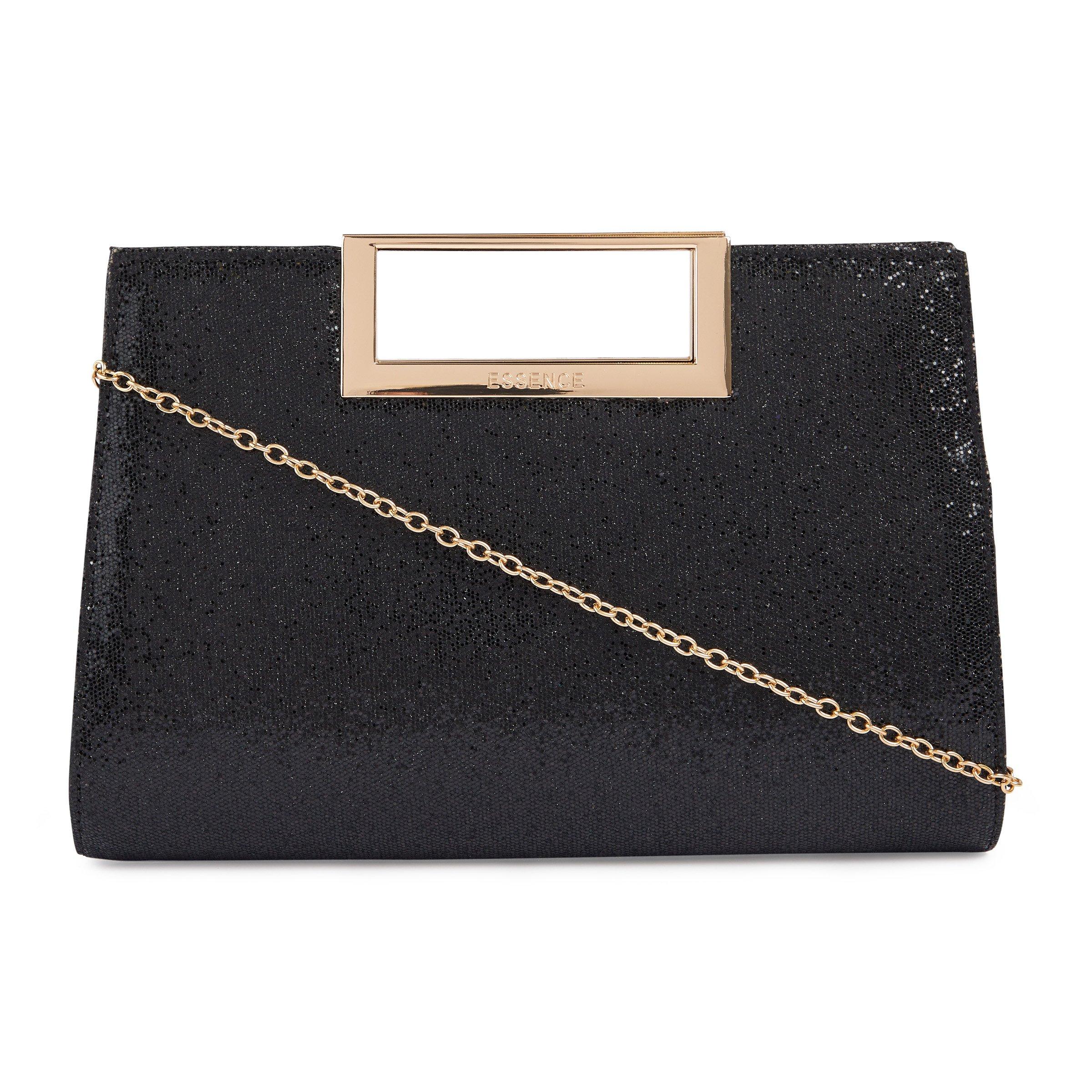 Black best sale sparkle clutch