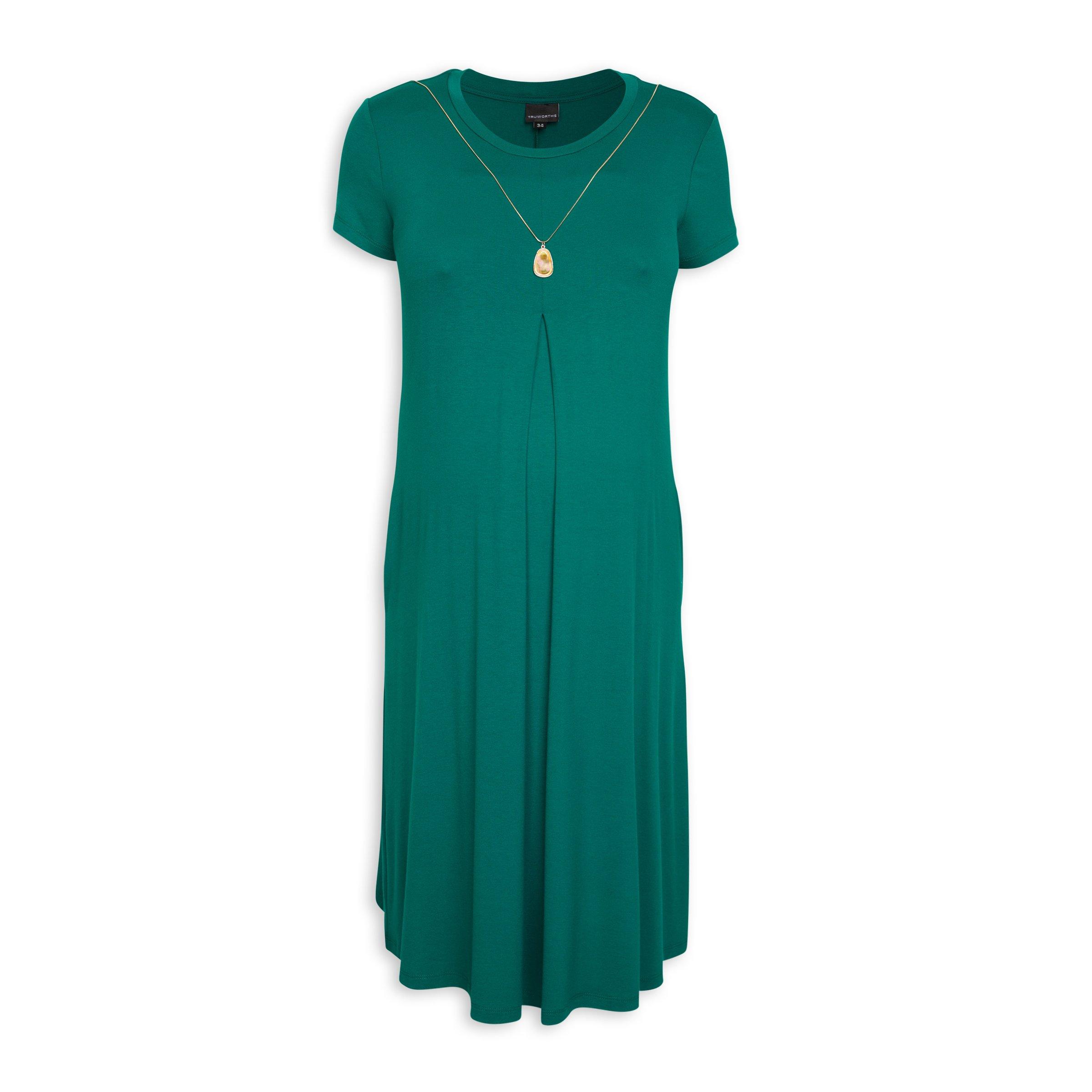 Teal Maternity Dress With Necklace 3096623 Truworths