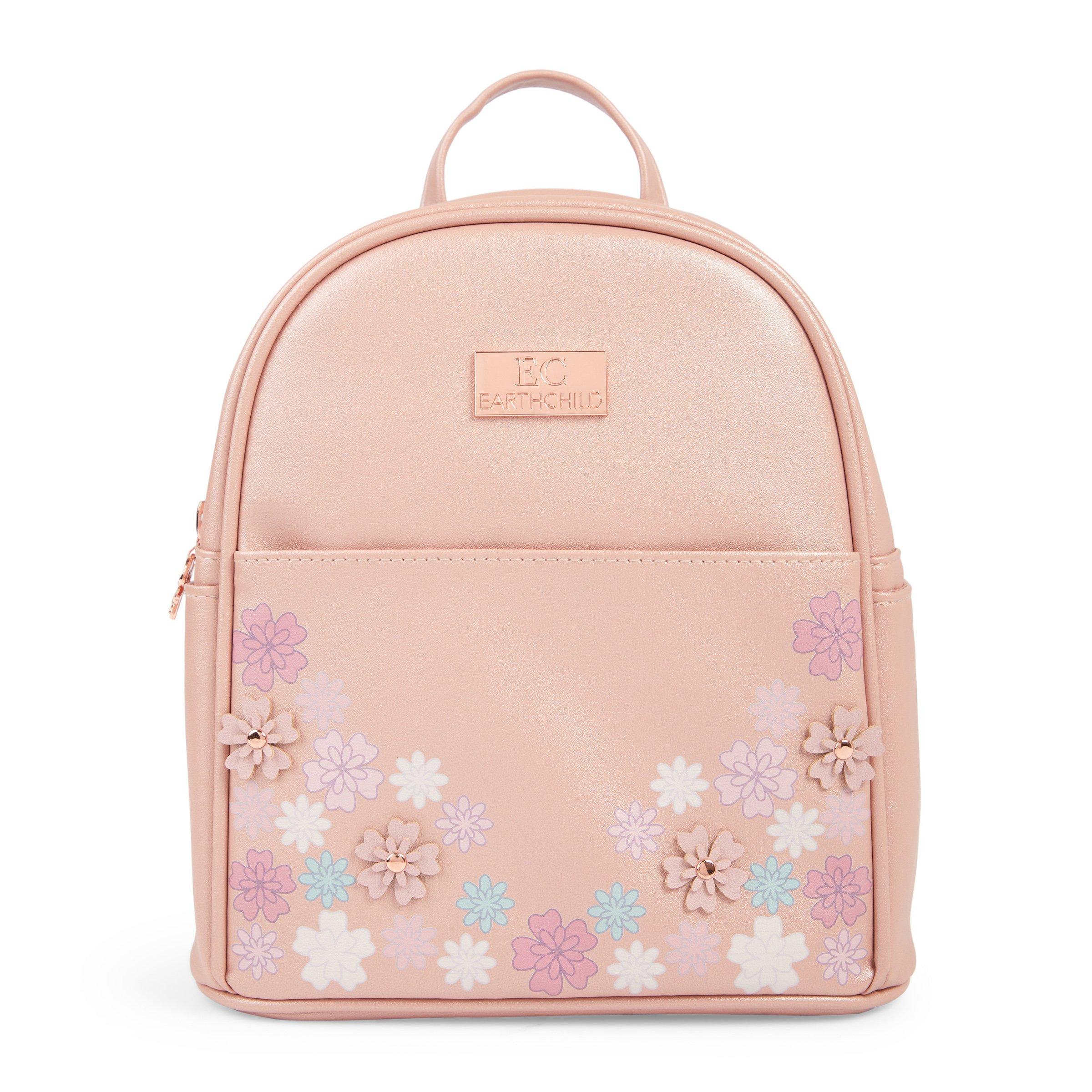 Pink floral outlet backpack