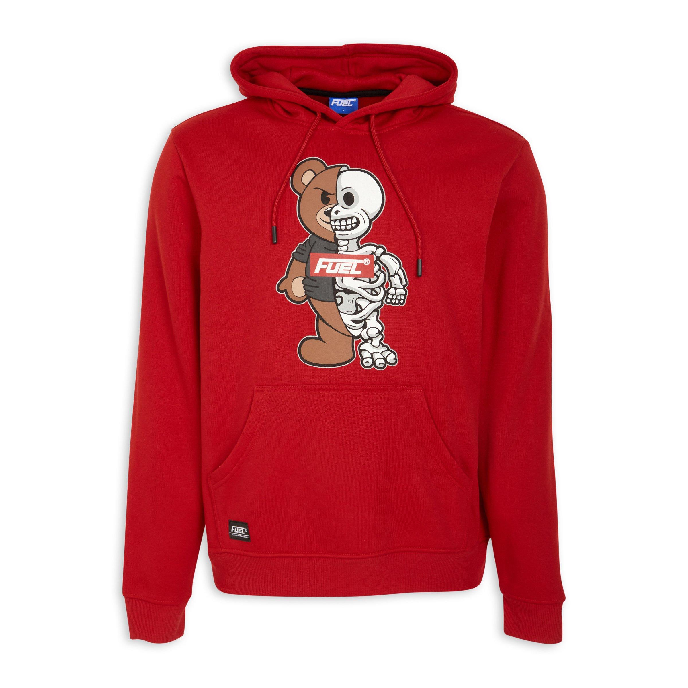 Red hot sale hoodie graphic