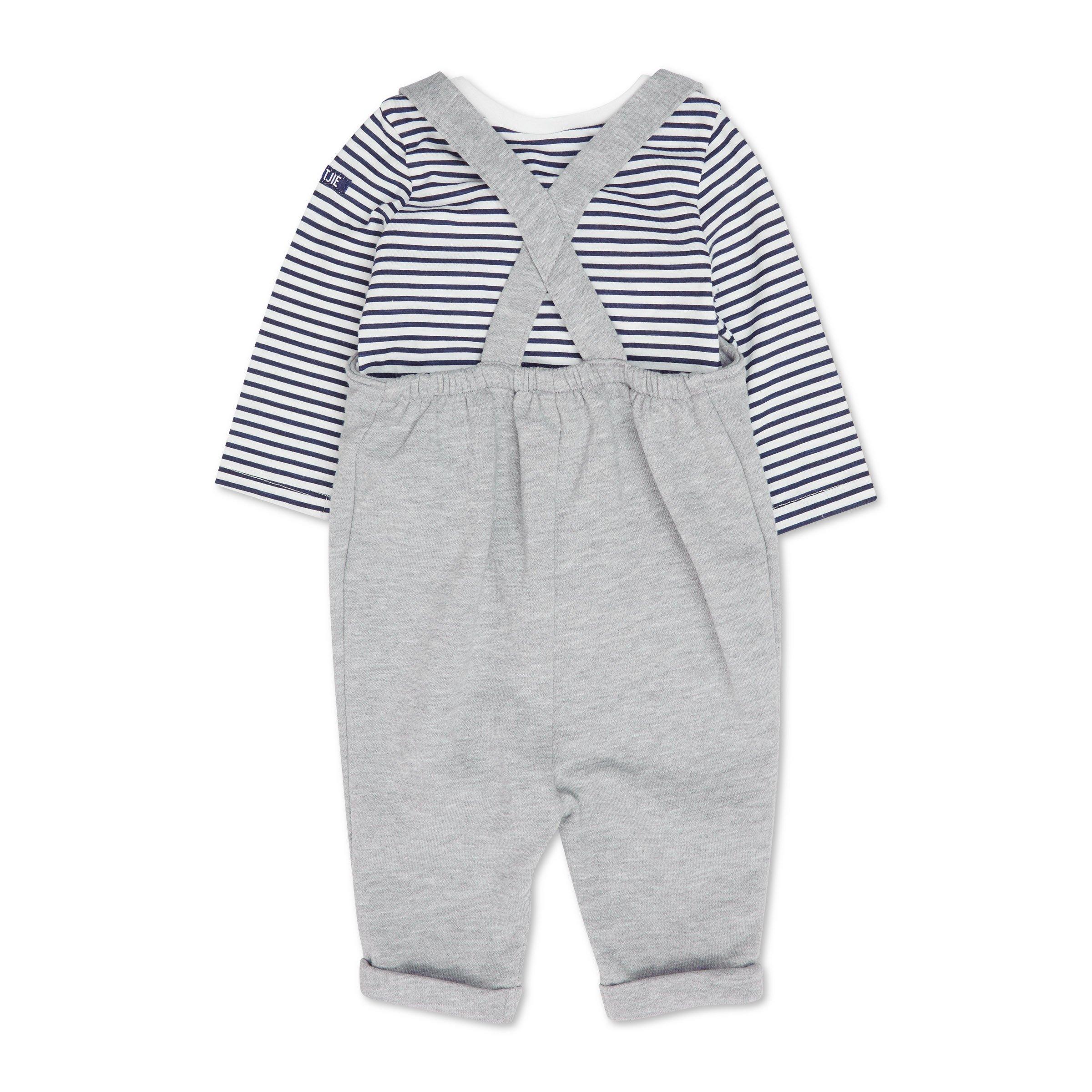 Baby boy hot sale grey dungarees