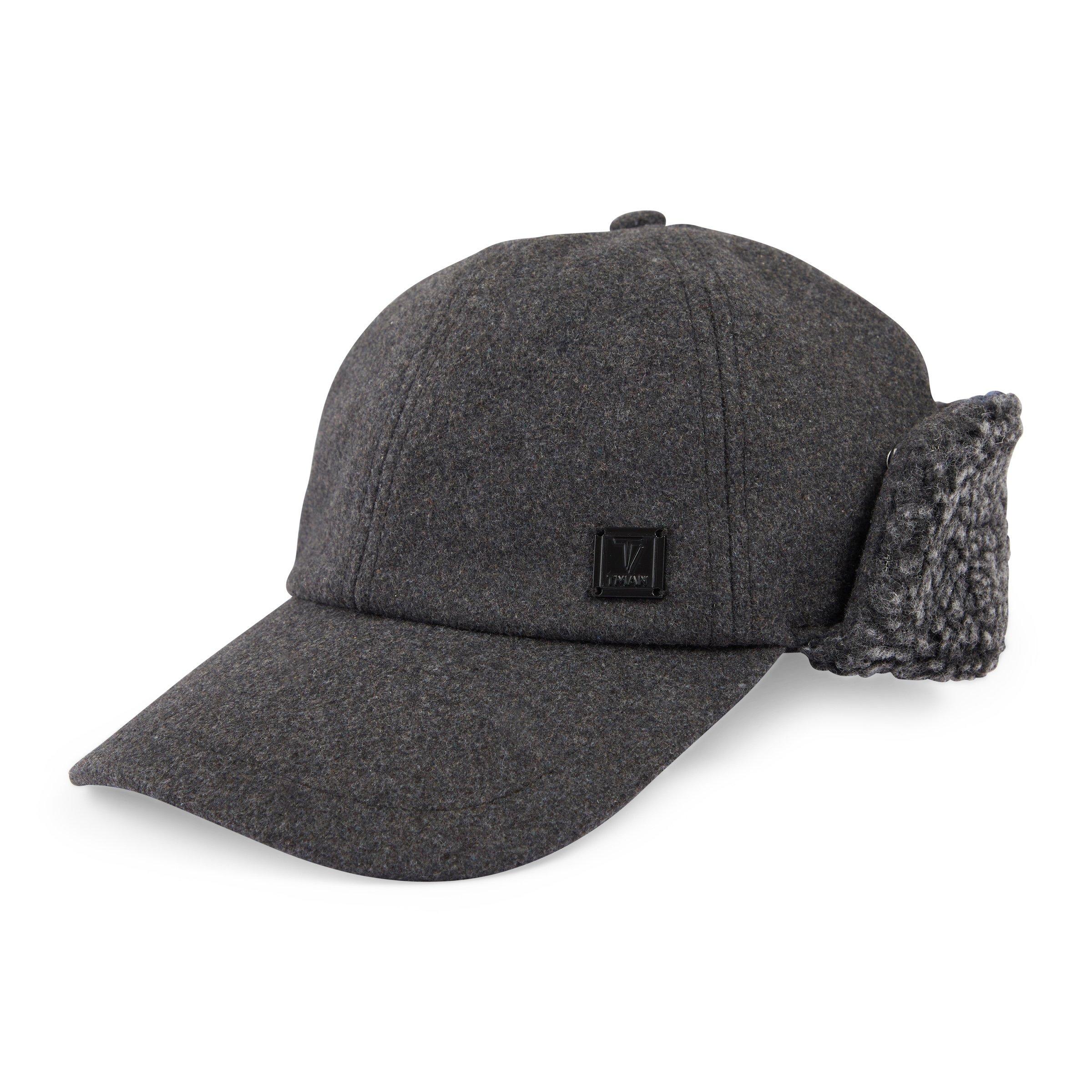 Charcoal Peak Cap With Faux Fur (3097582) | Truworths Man