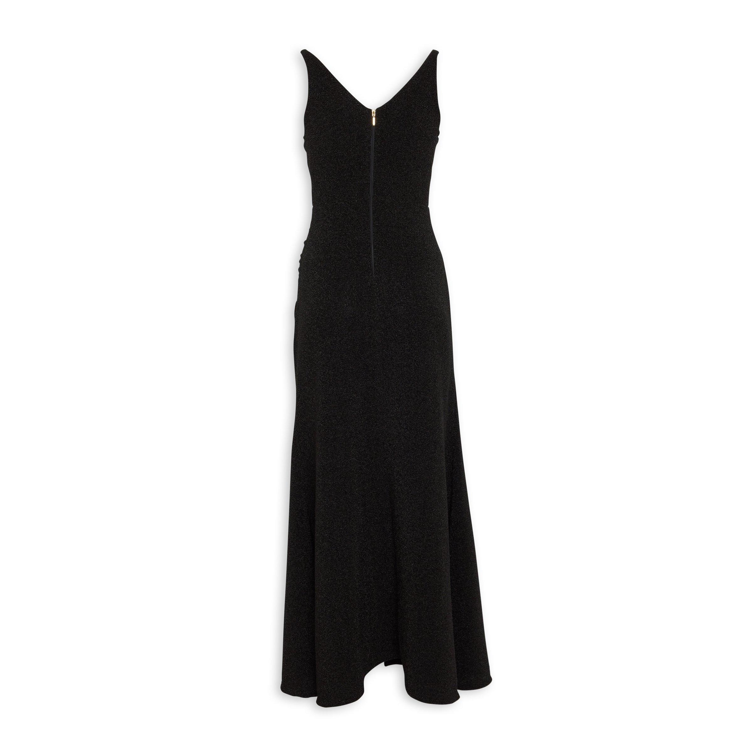 Black Shimmer Evening Column Dress 3097598 Truworths