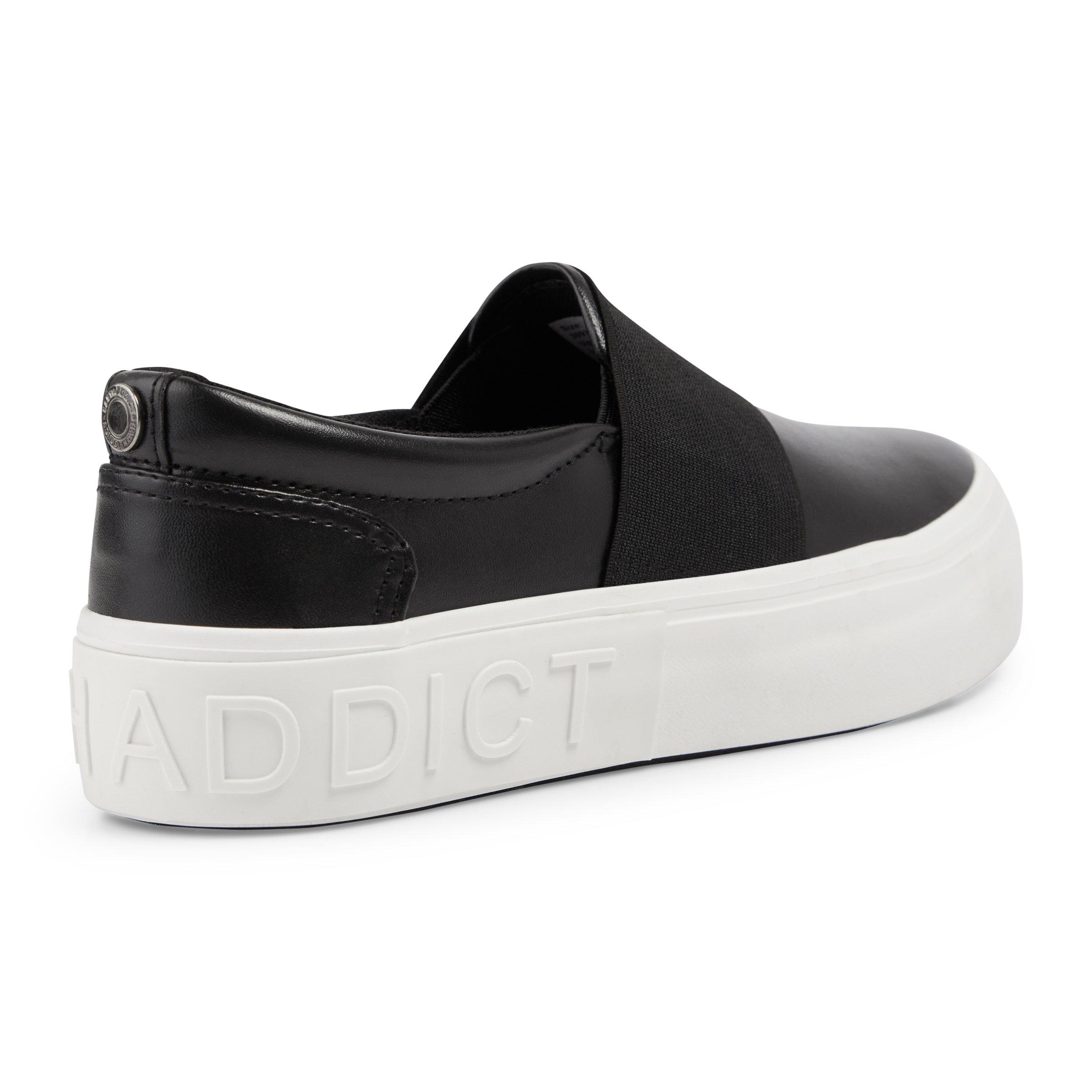 Black slip hotsell on sneakers