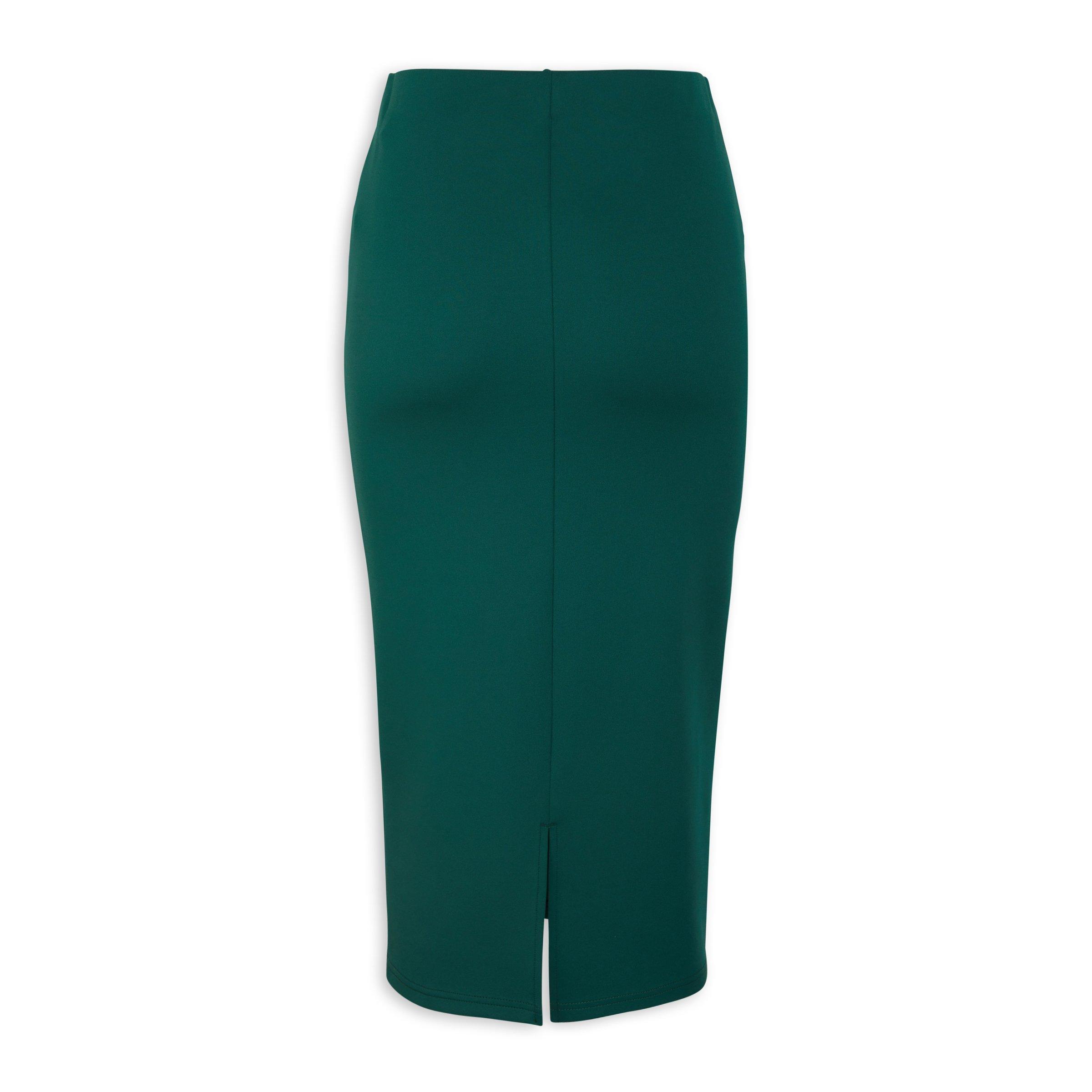 Dark green outlet skirt