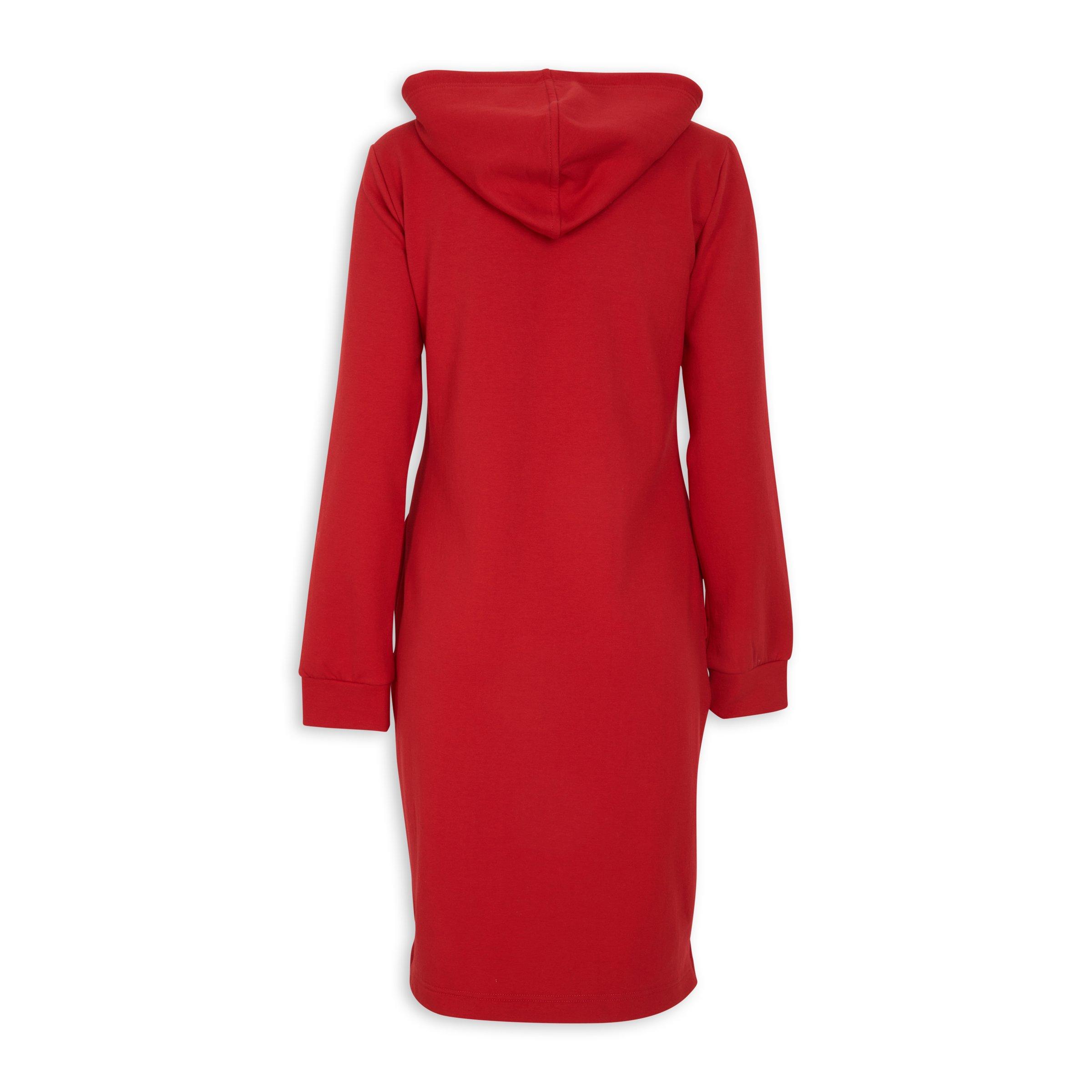 Red Hooded Column Dress 3098014 Daniel Hechter