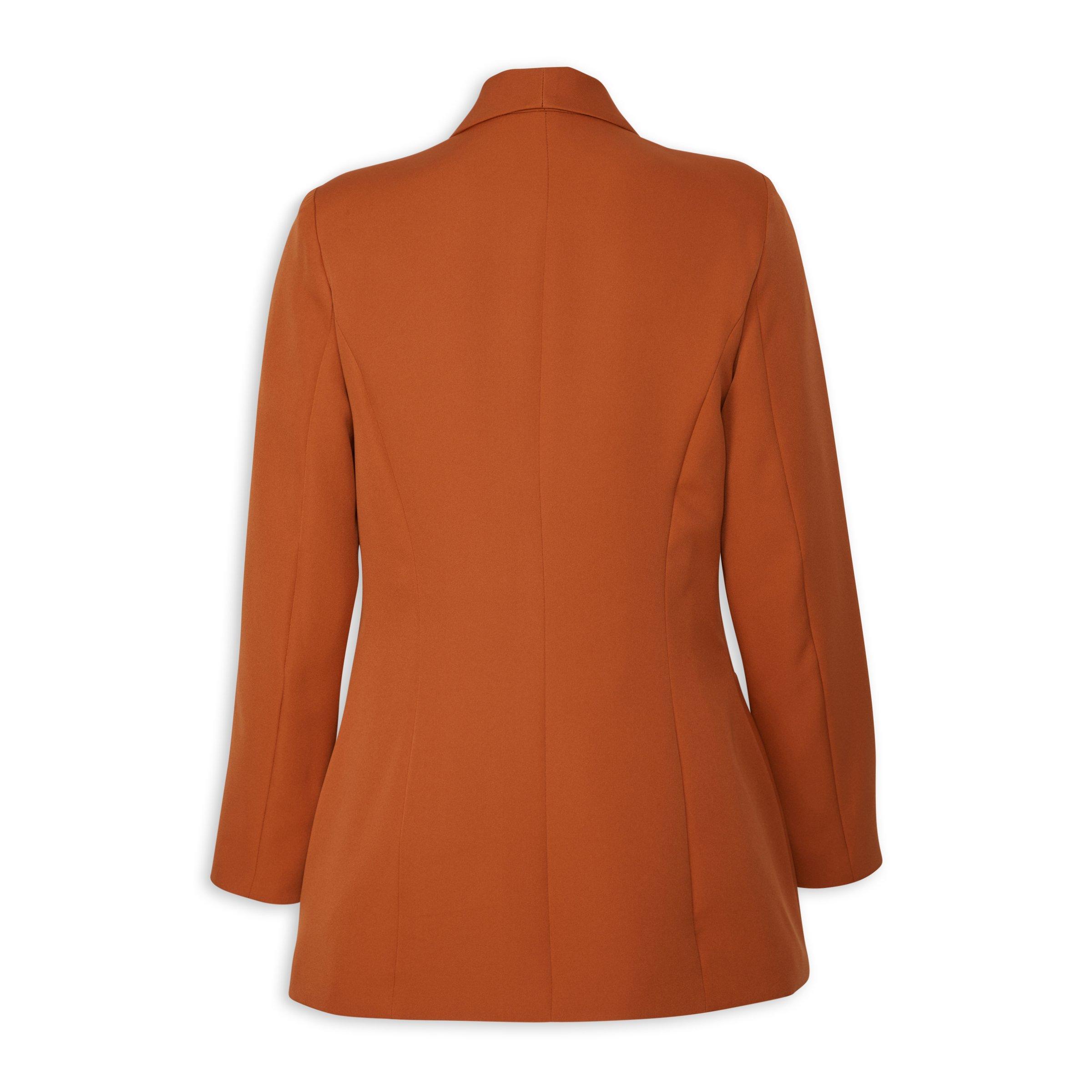 Burnt orange blazer womens hotsell