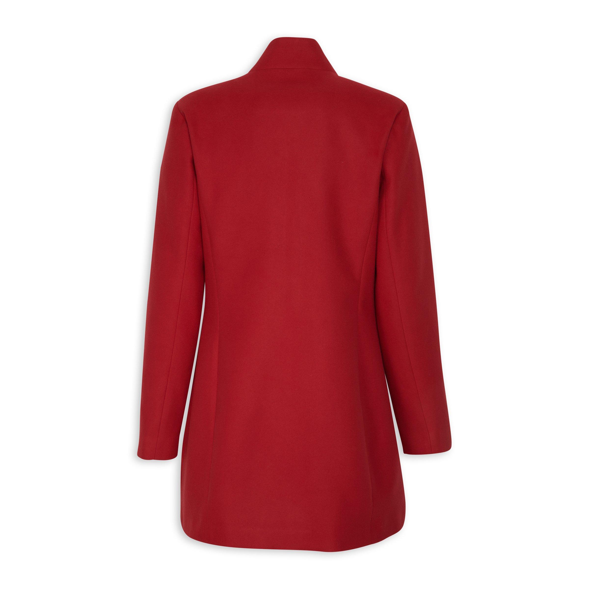 Red Notch Neck Pea Coat 3098371 Truworths
