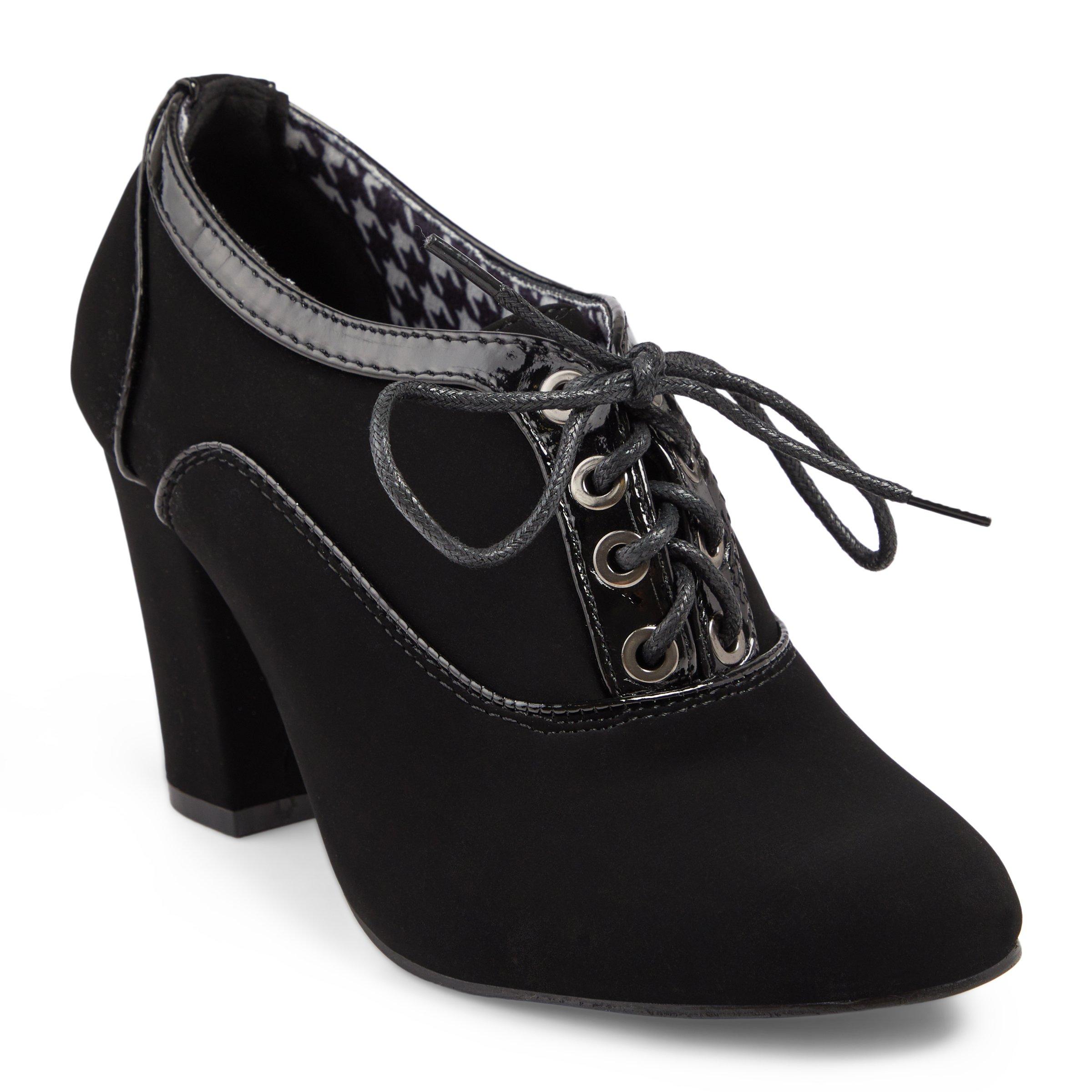 Black Heeled Lace up Shoe 3098401 Truworths