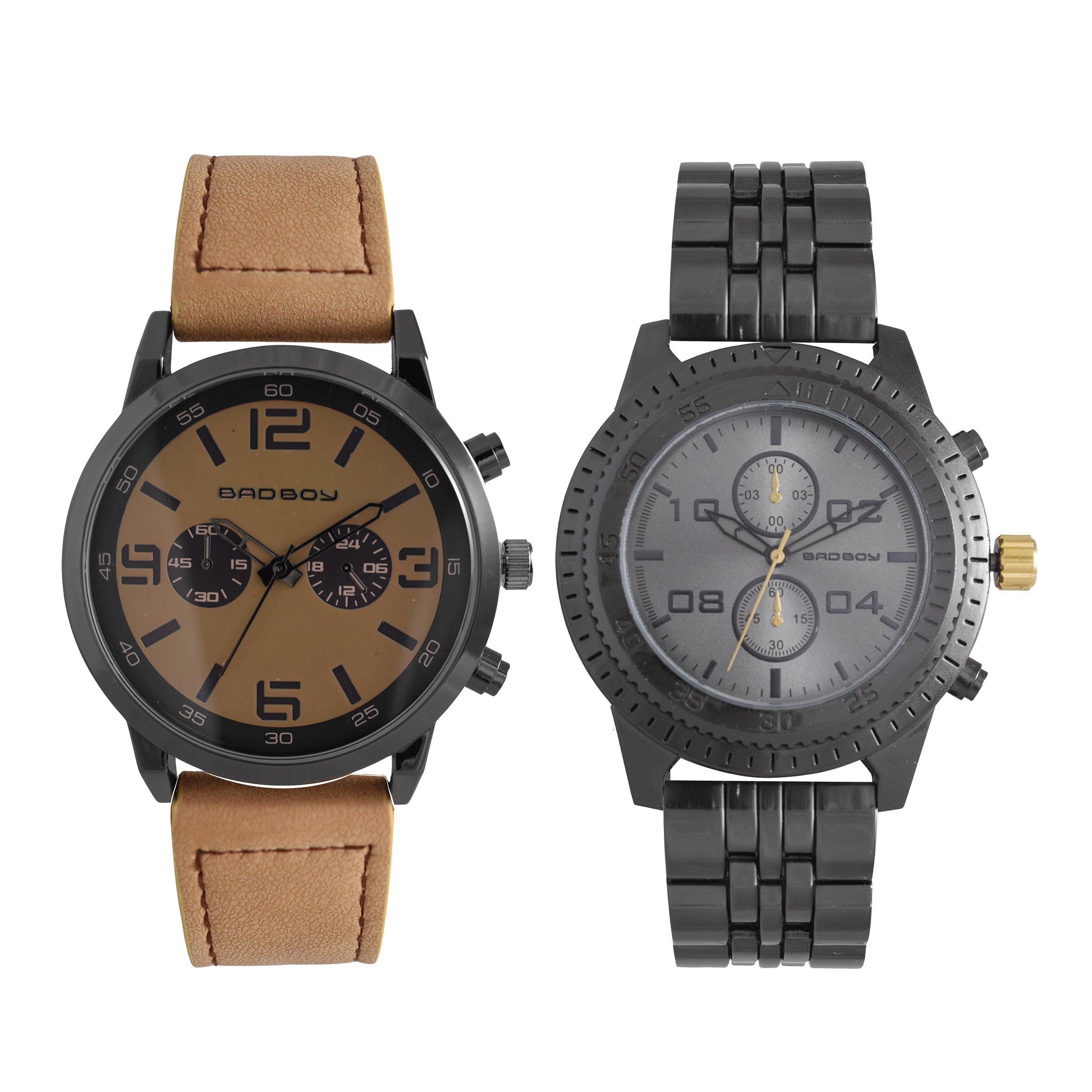 Brown Grey Watch Set 3098498 Bad Boy