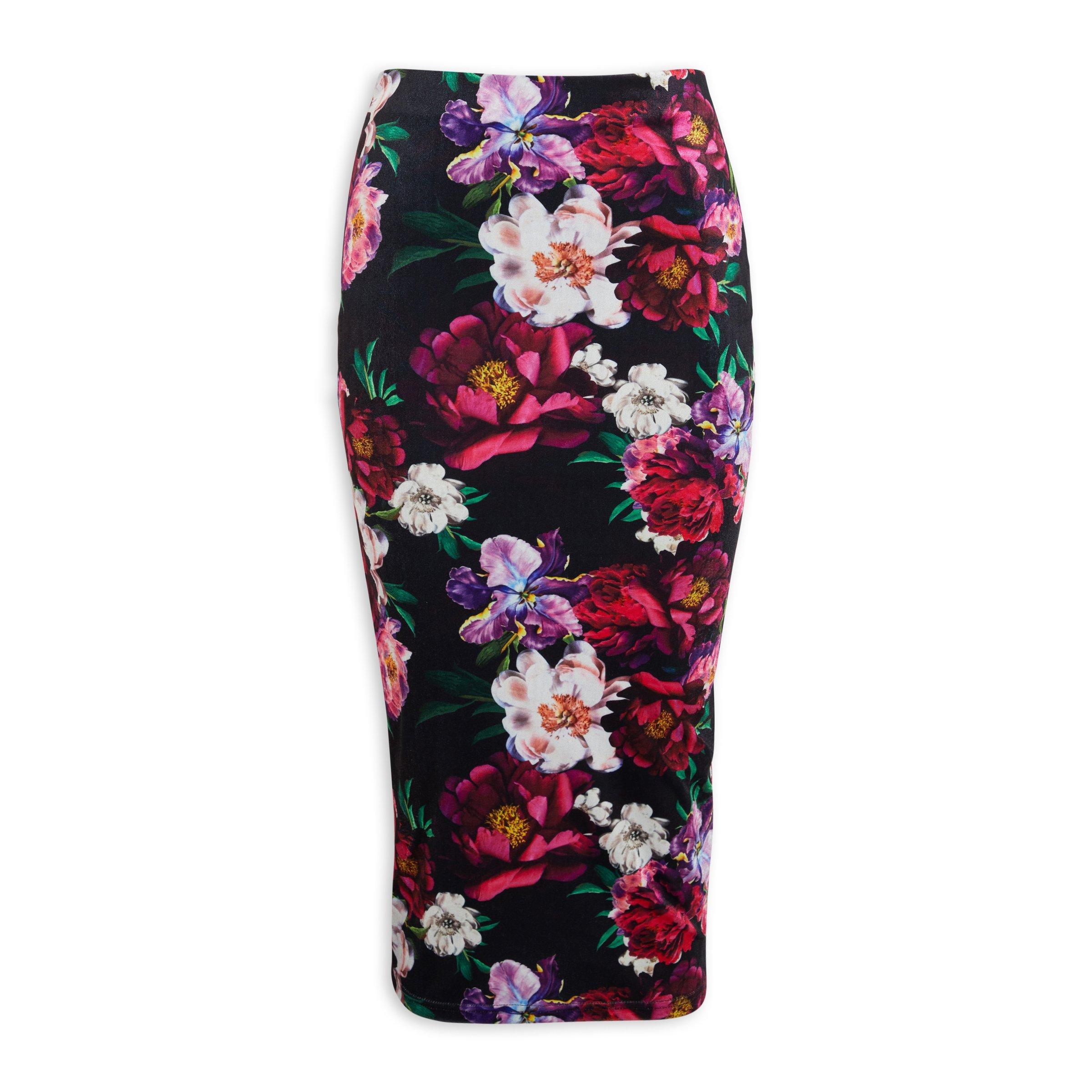 Floral skirt bodycon hotsell