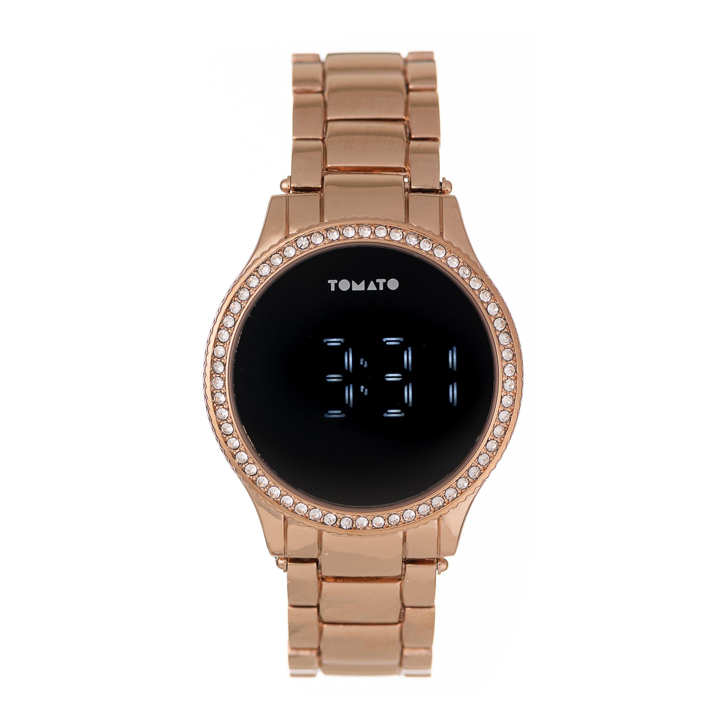 Women's digital watch online rose gold