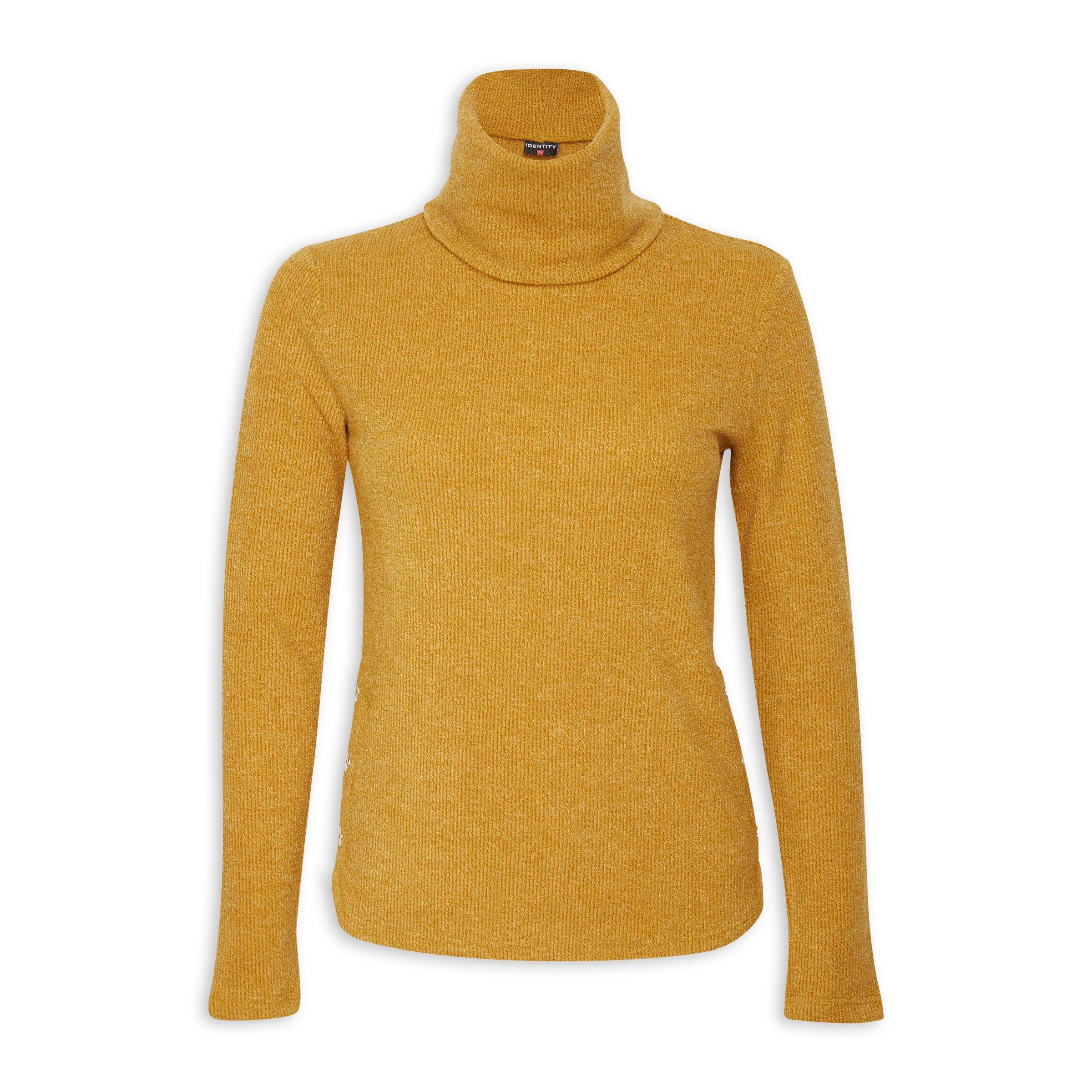 Mustard Roll Neck Top 3099391 Identity