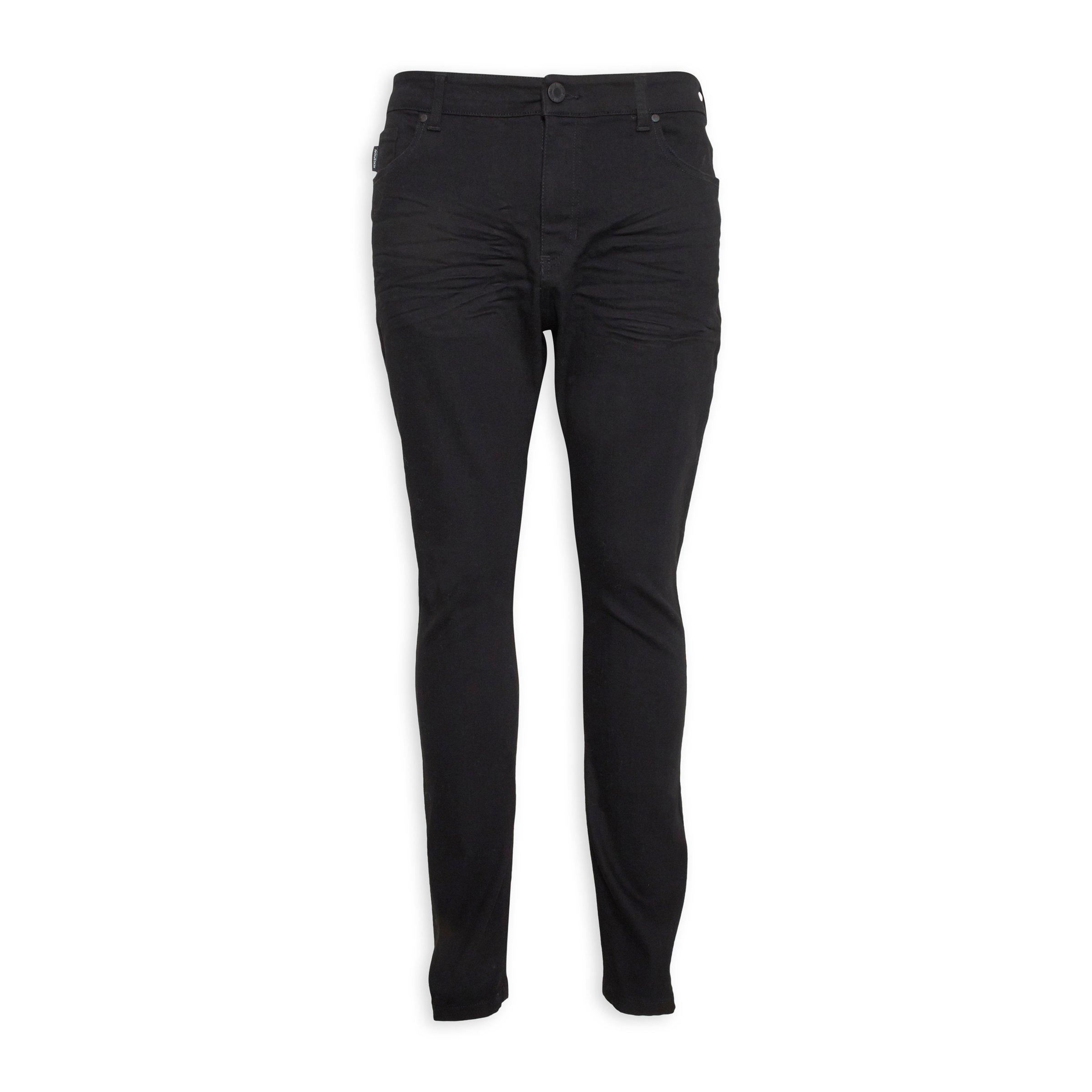 Black skinny tapered store jeans