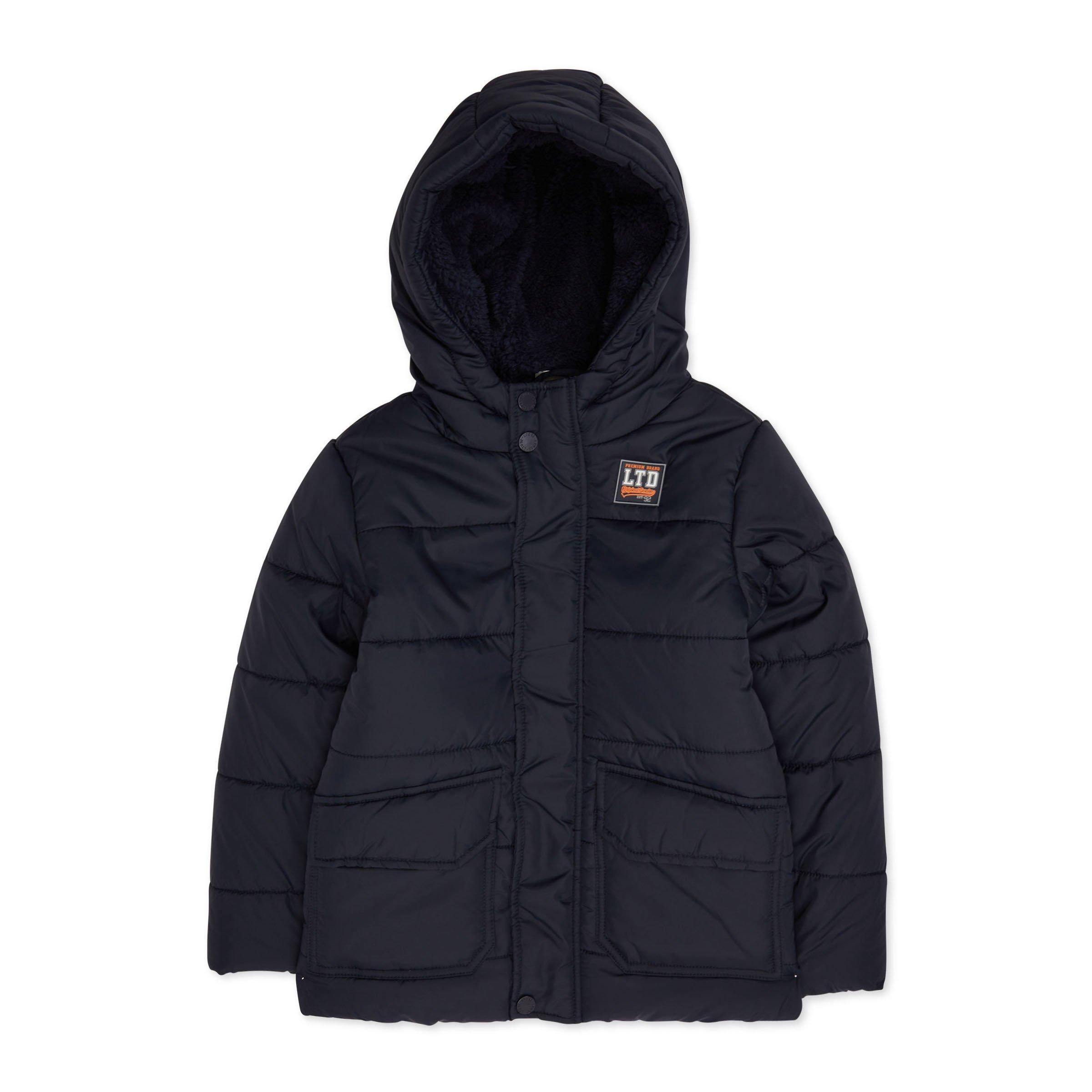 Kids navy puffer on sale jacket