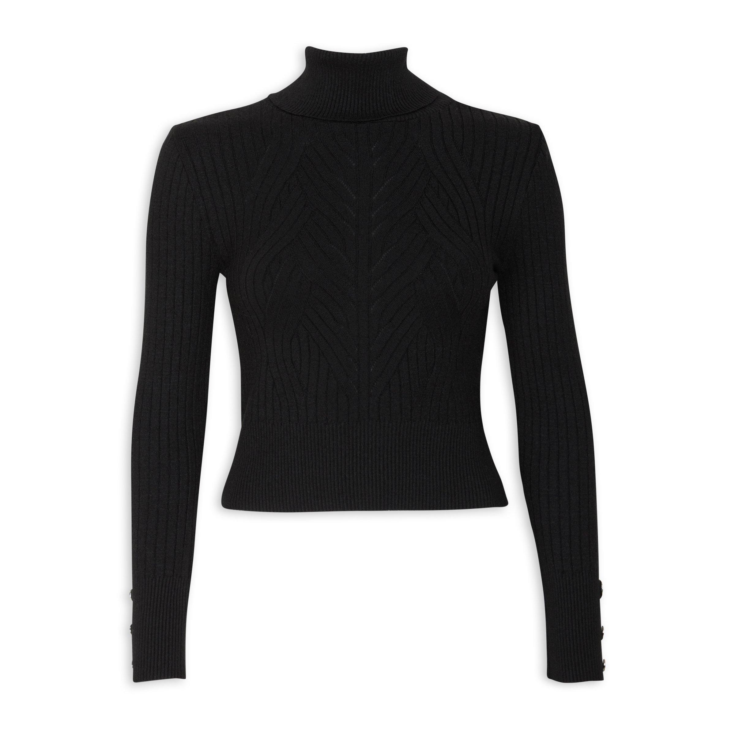 Black Cropped Sweater (3100646)