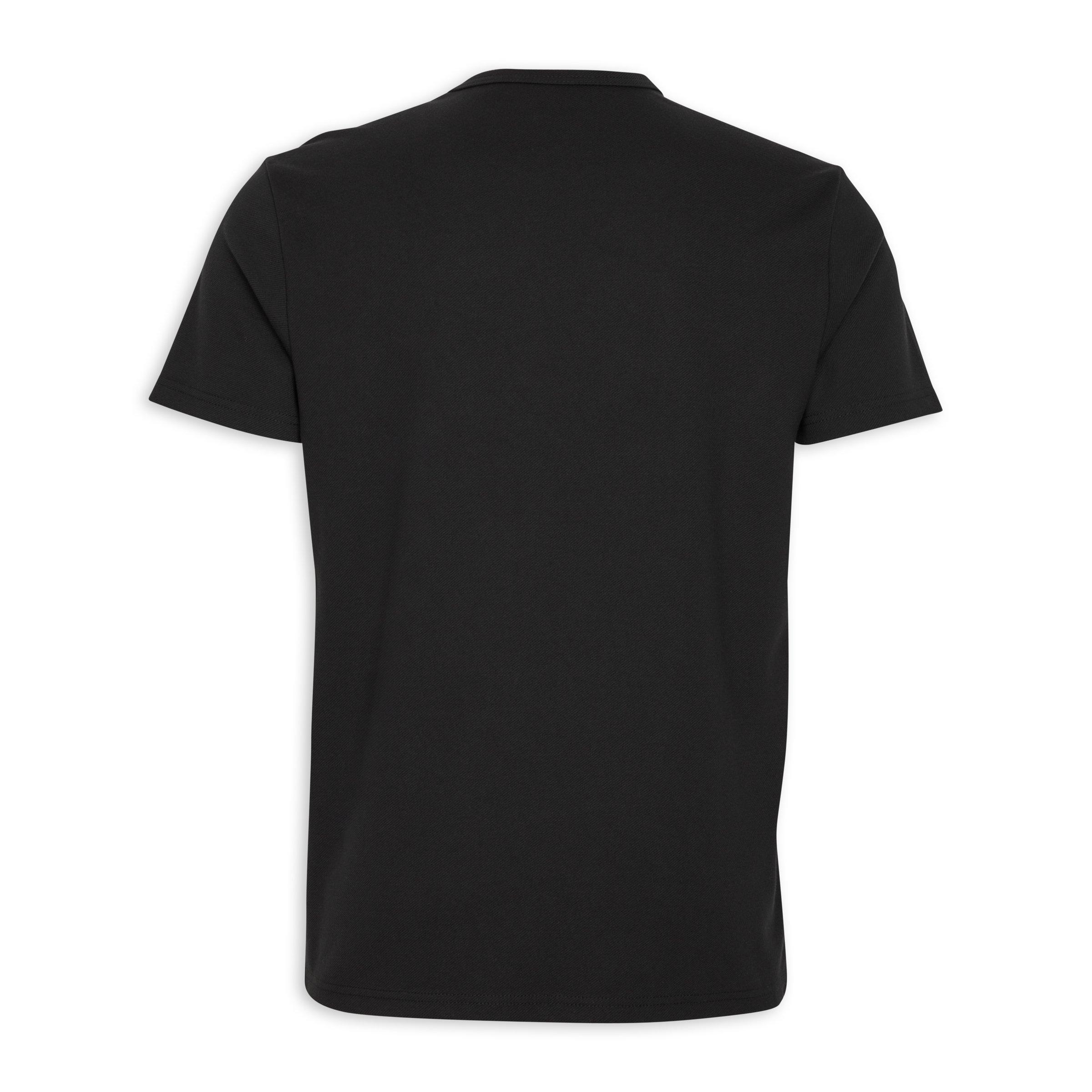 A plain black clearance t-shirt