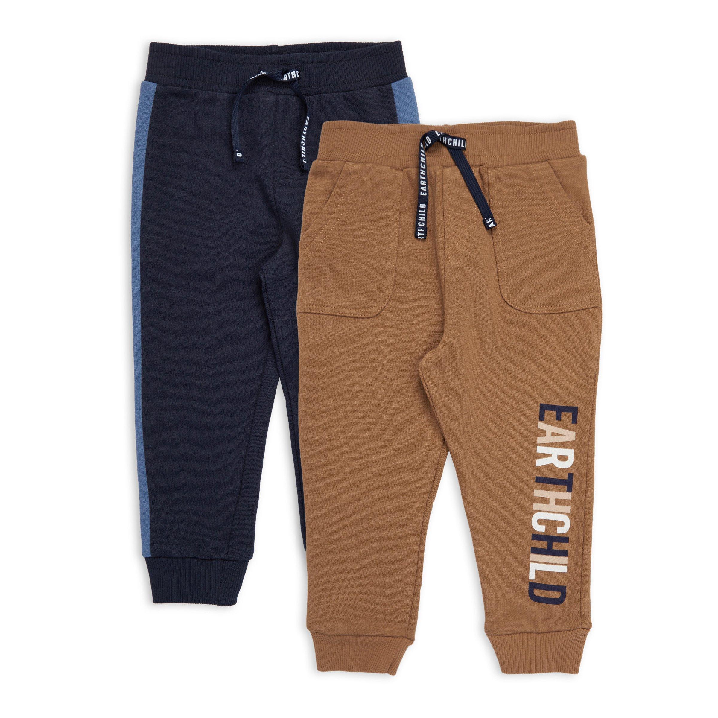 2 pack Baby Boy Cuffed Joggers 3102045 Earthchild