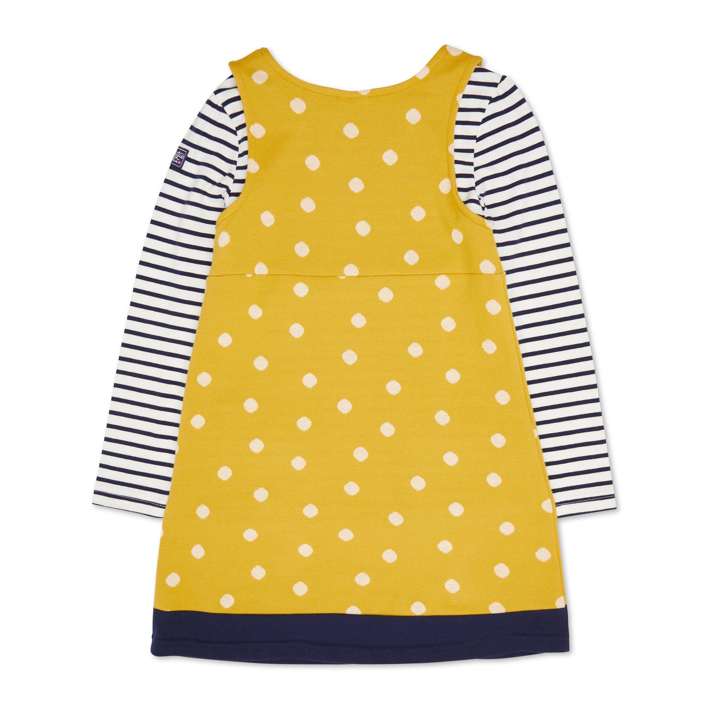 Girls mustard clearance pinafore