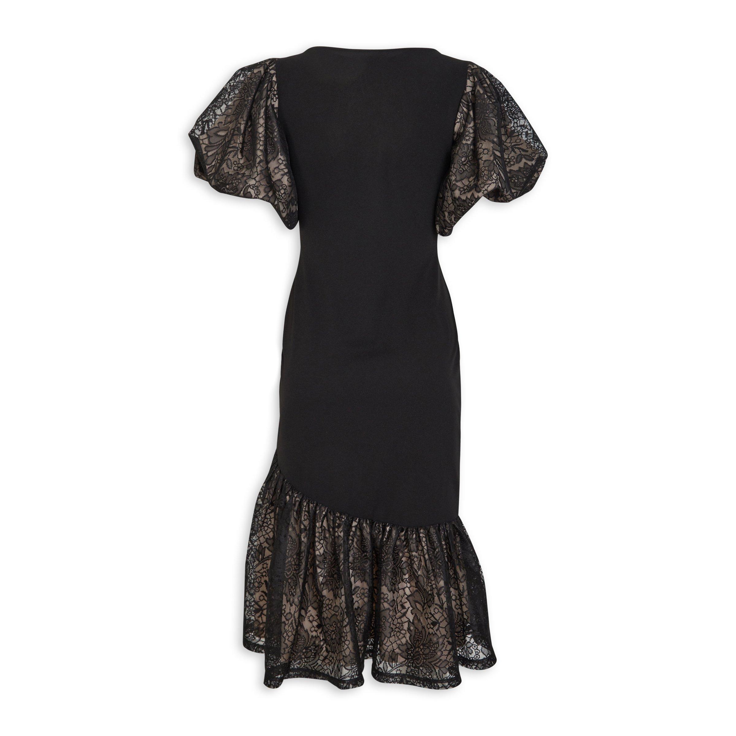 Black bodycon 2024 lace dress