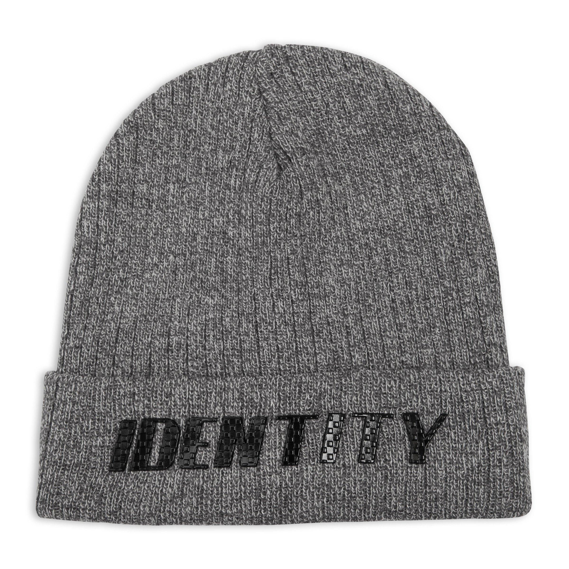 Grey Branded Beanie (3102201) | Identity