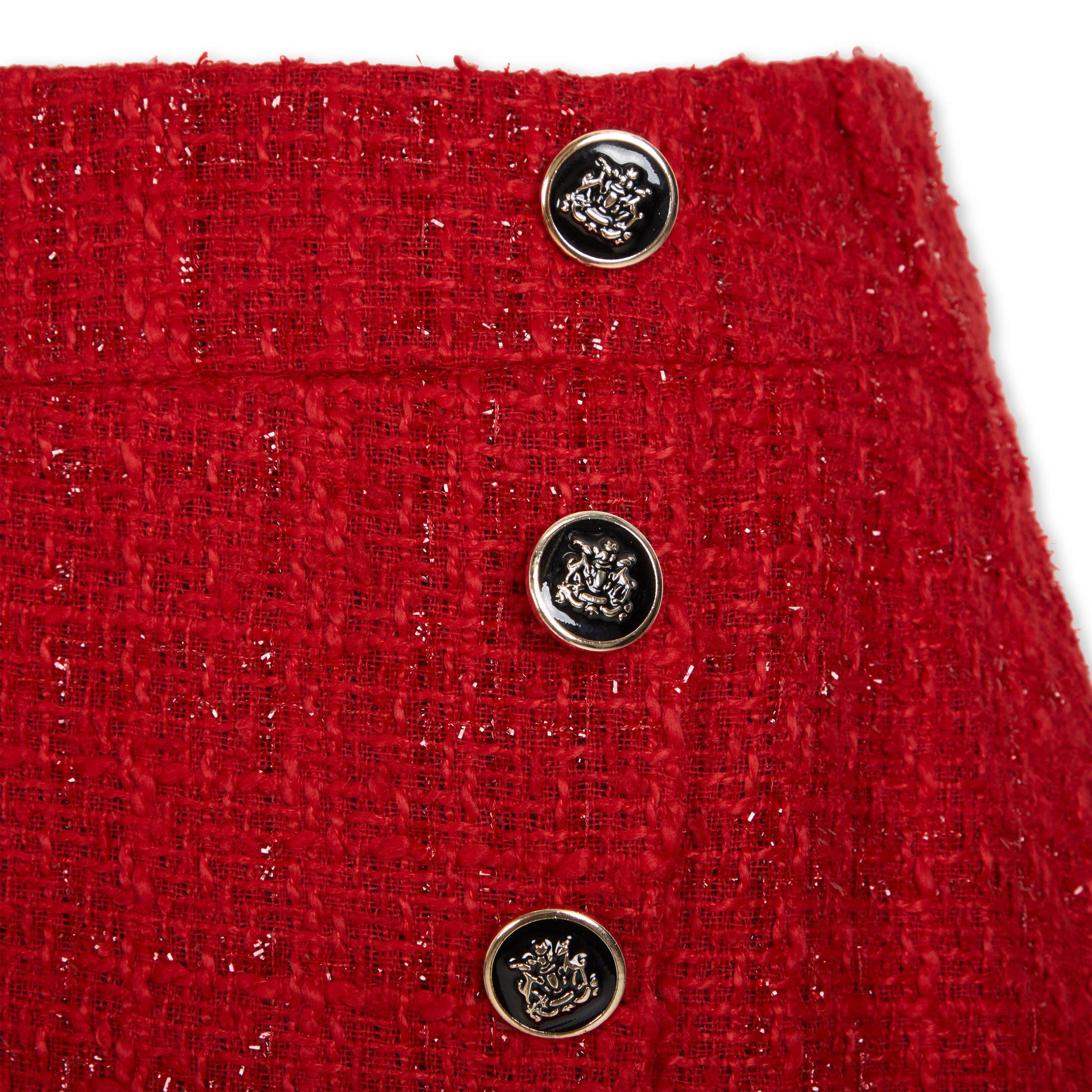 Red Button Detail Mini Skirt 3102277 Truworths