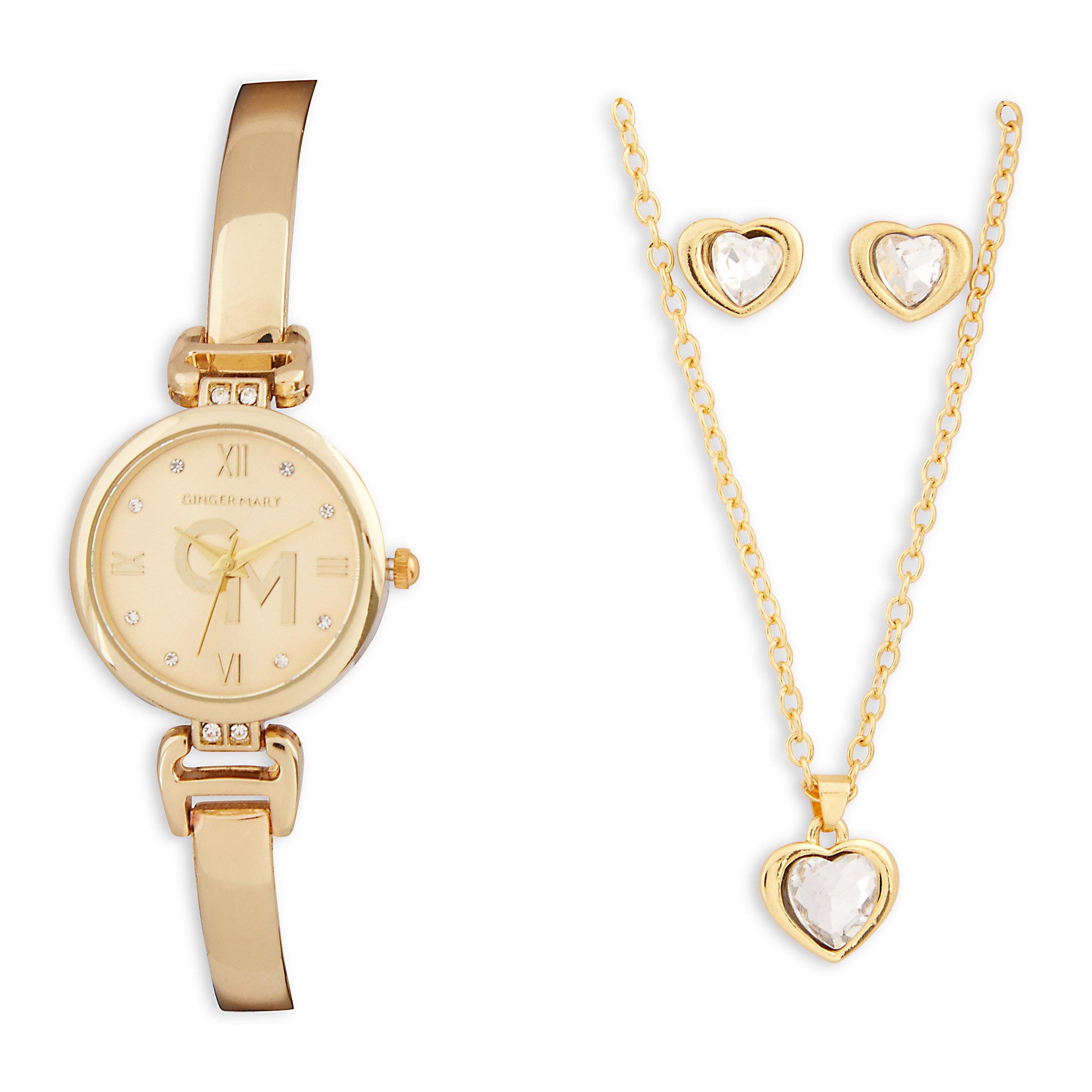 Watch discount jewellery set