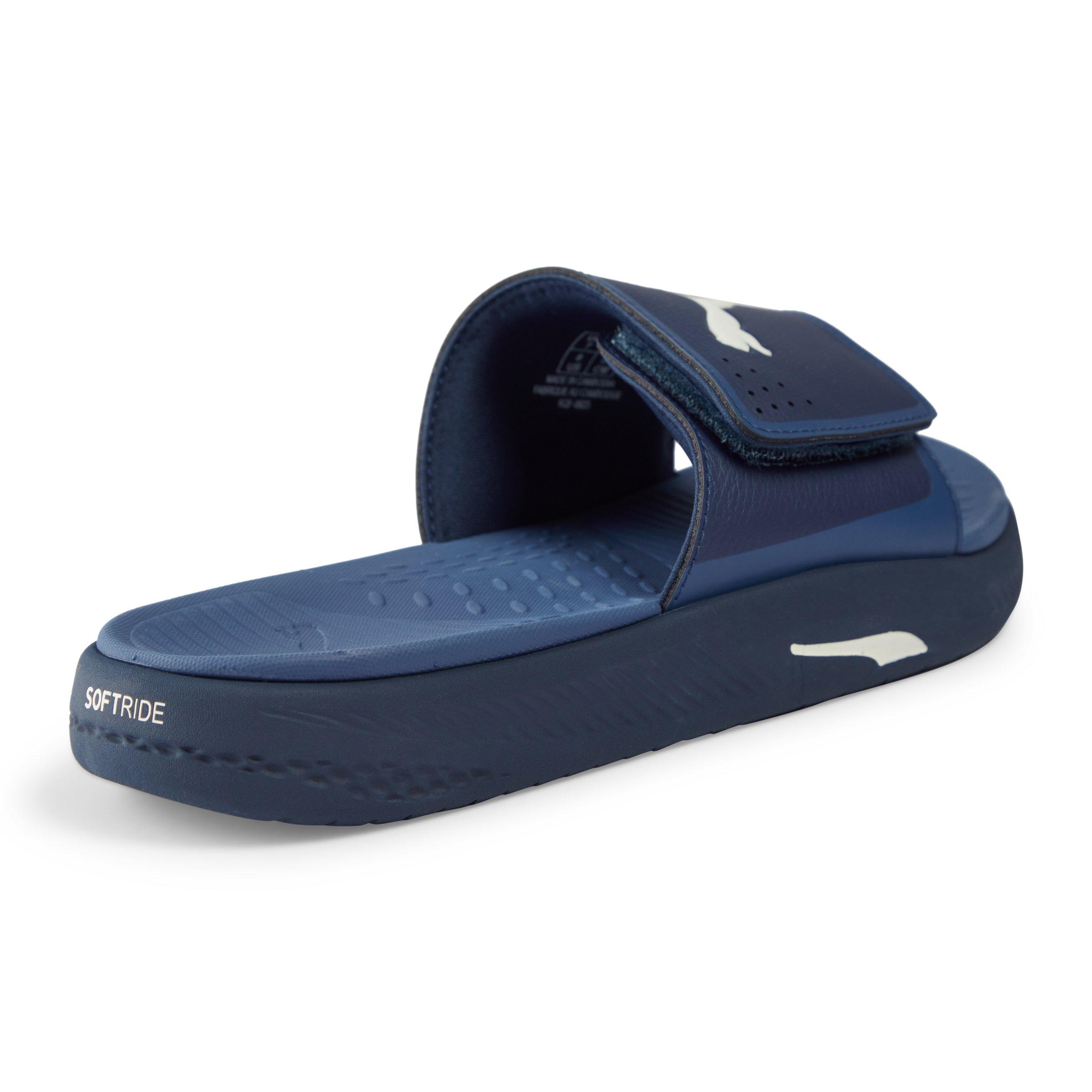 Puma slides navy on sale