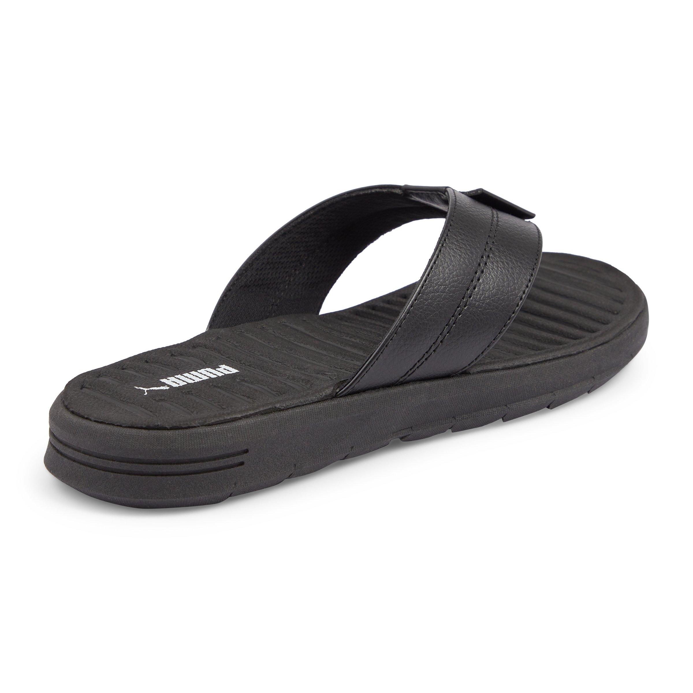 Puma black cheap thong flip flop