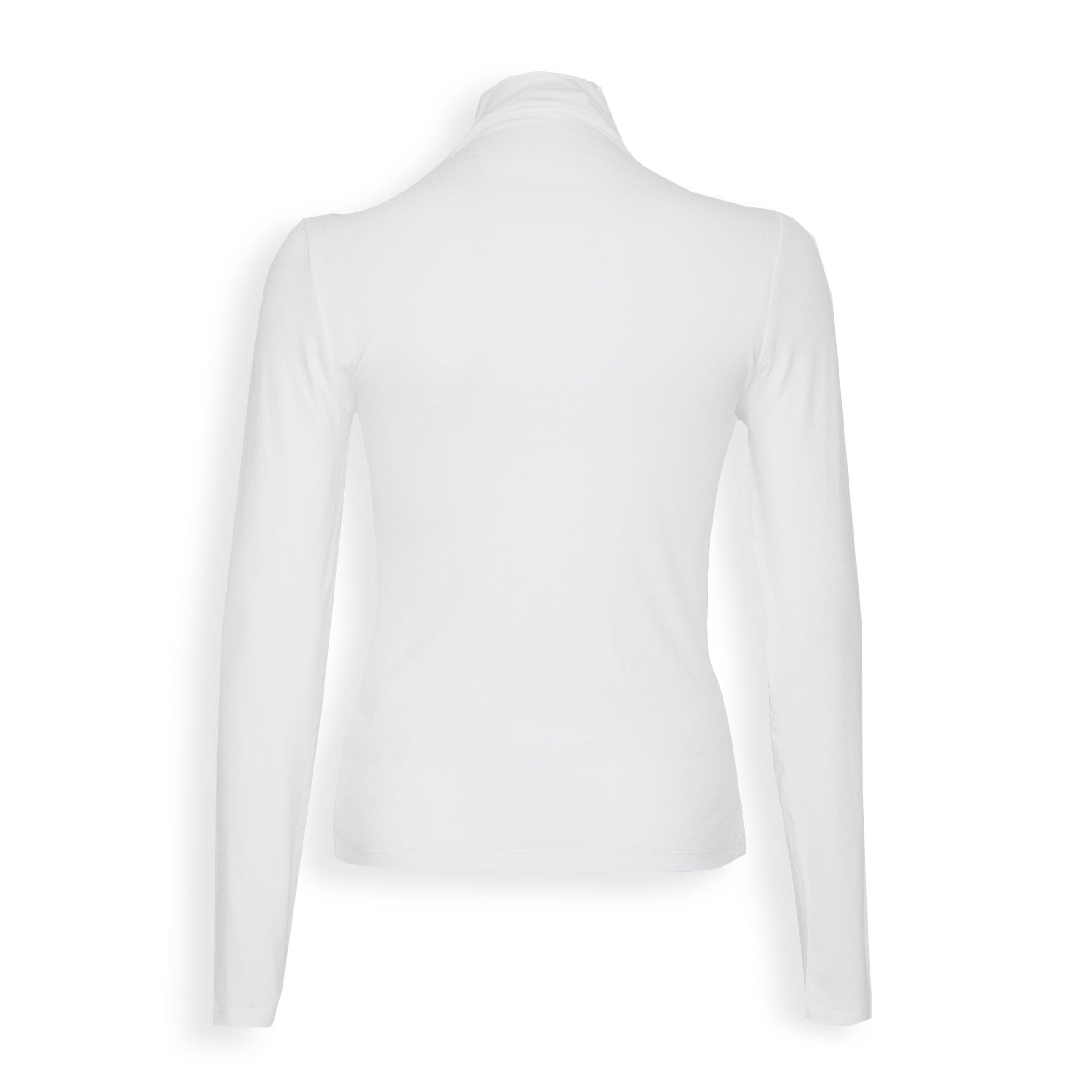 White Turtle Neck Top (3105107)