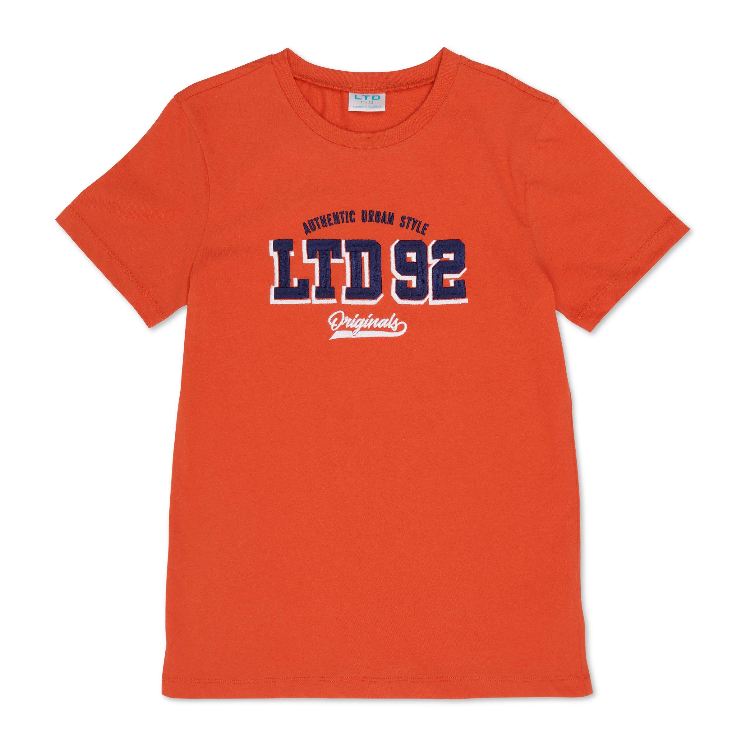 boys orange t shirt