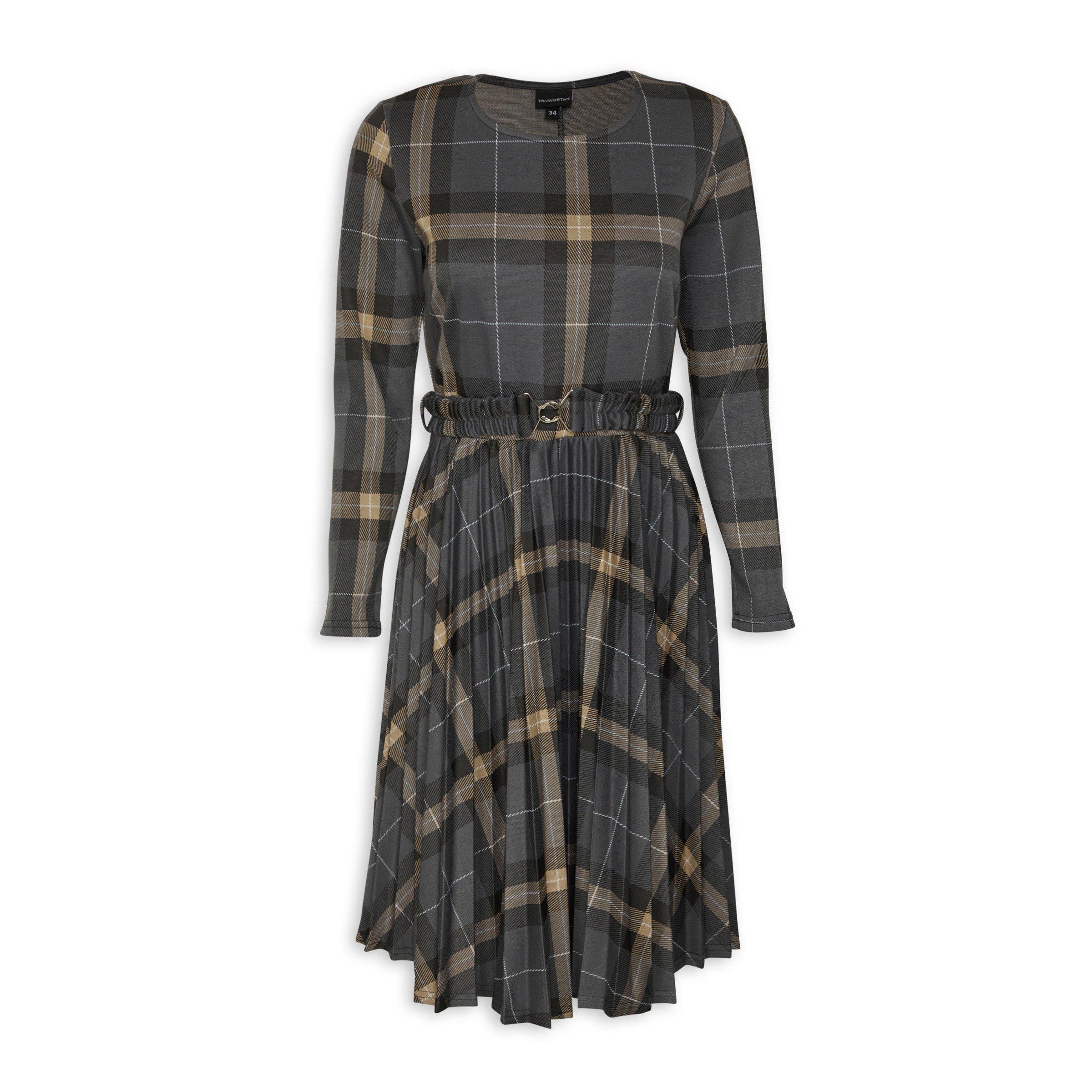 Tartan fit and flare dress sales