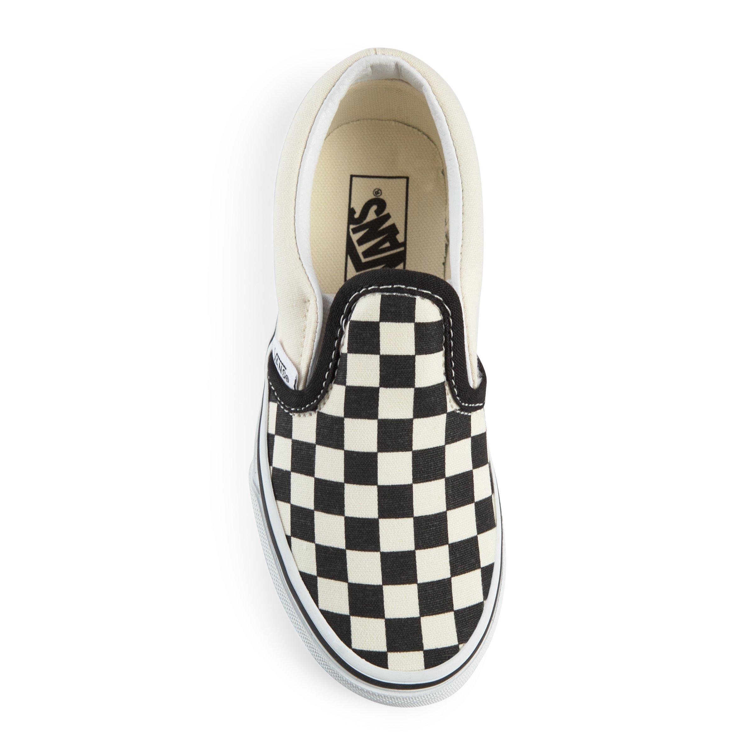 Boys checkered vans best sale