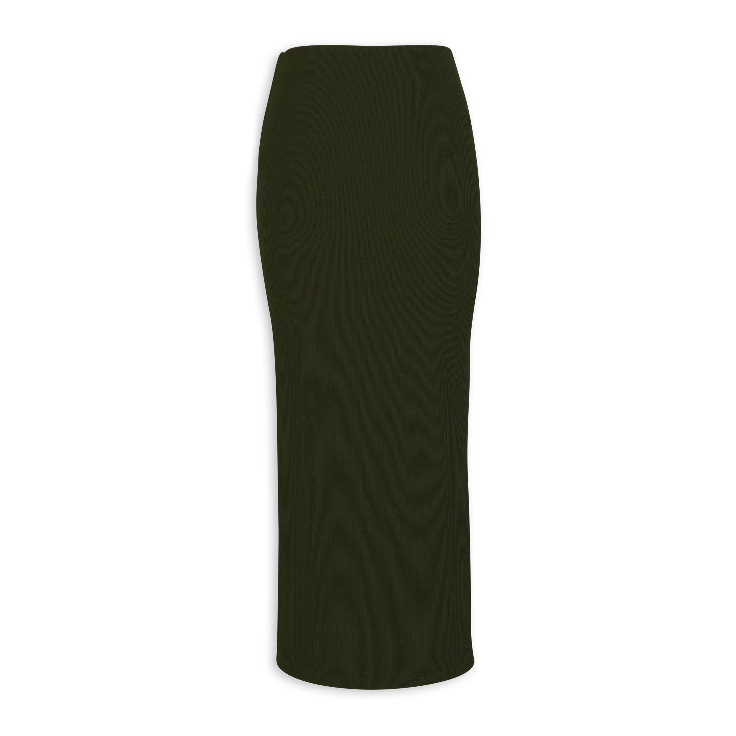 Green Column Maxi Skirt (3105357) | Identity