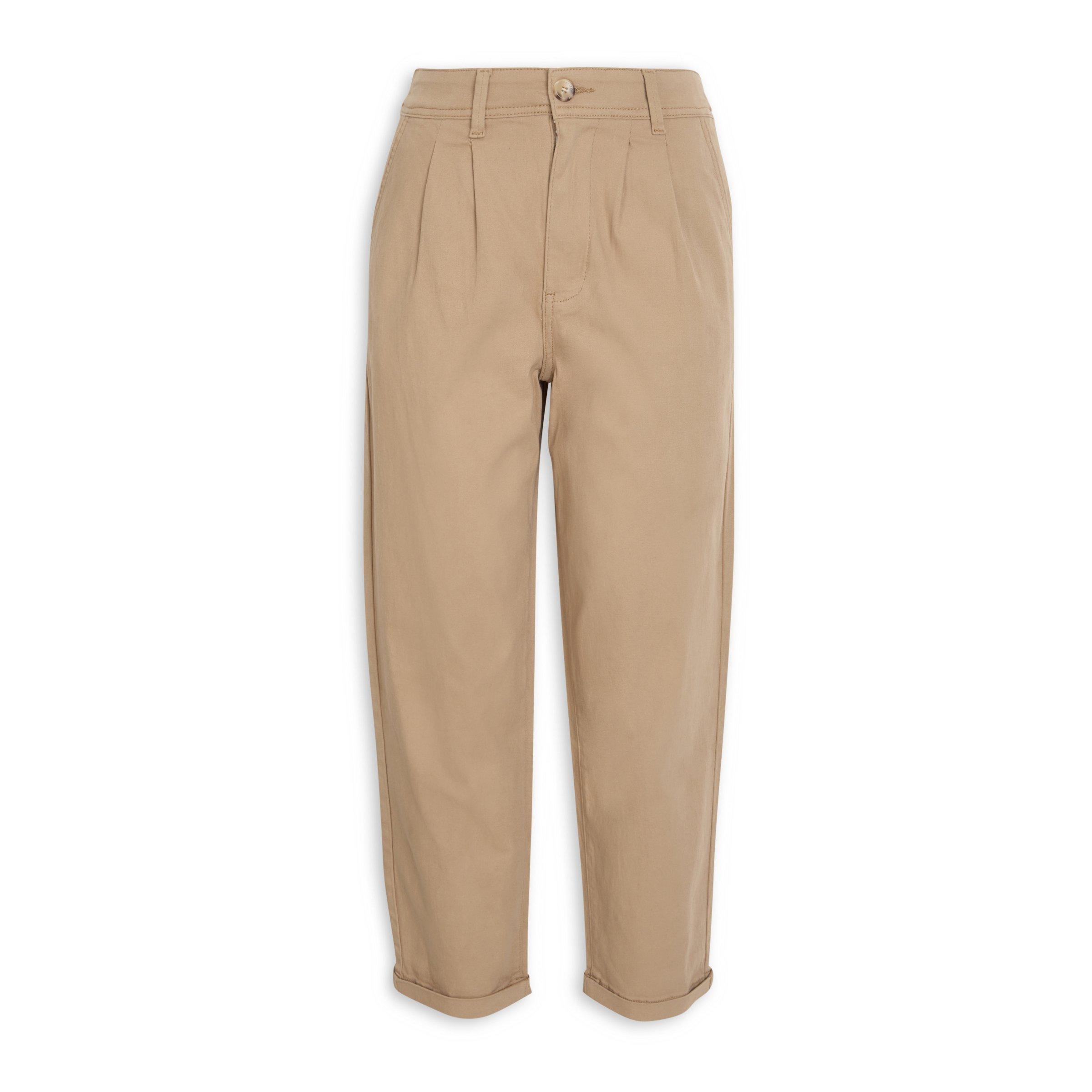 Stone Pleated Chino Pants