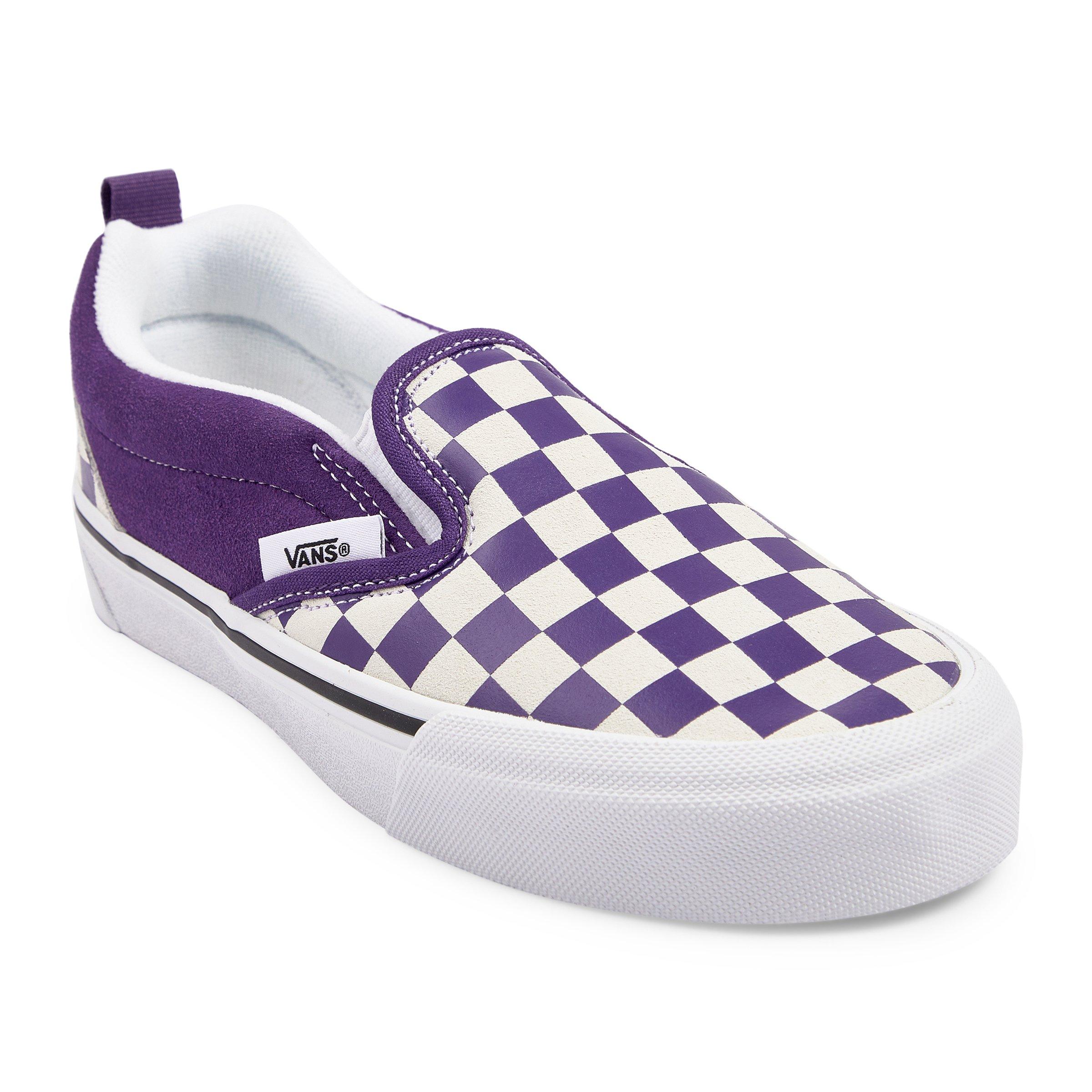 Dark purple clearance checkered vans