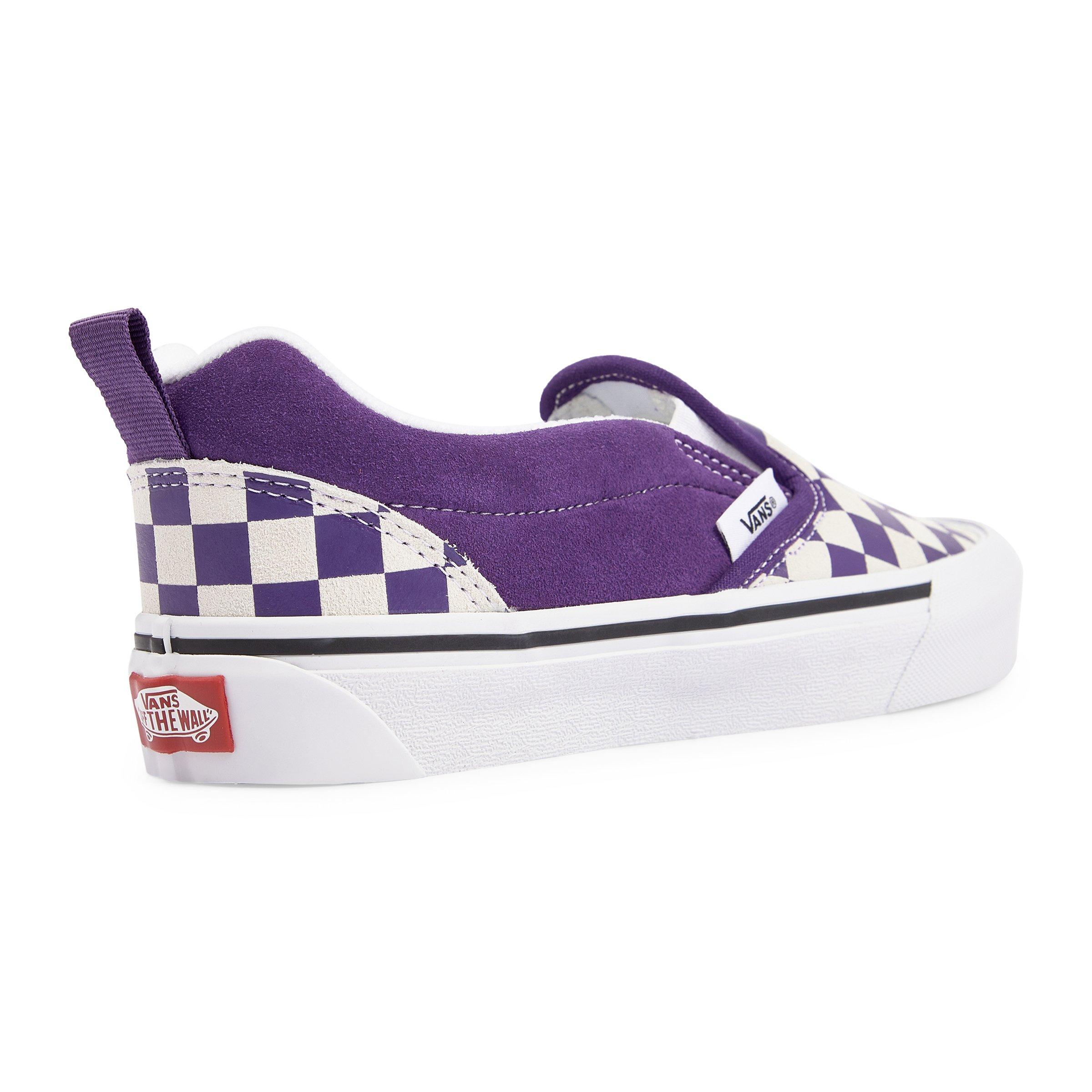 Dark purple hotsell checkered vans